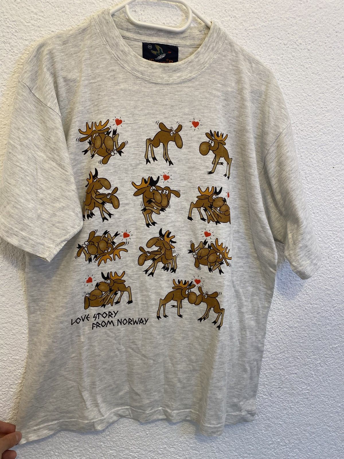 Other Vintage 90s Funny Rein Deer Graphic Print T-Shirt M Sex USA Size US M / EU 48-50 / 2 - 2 Thumbnail