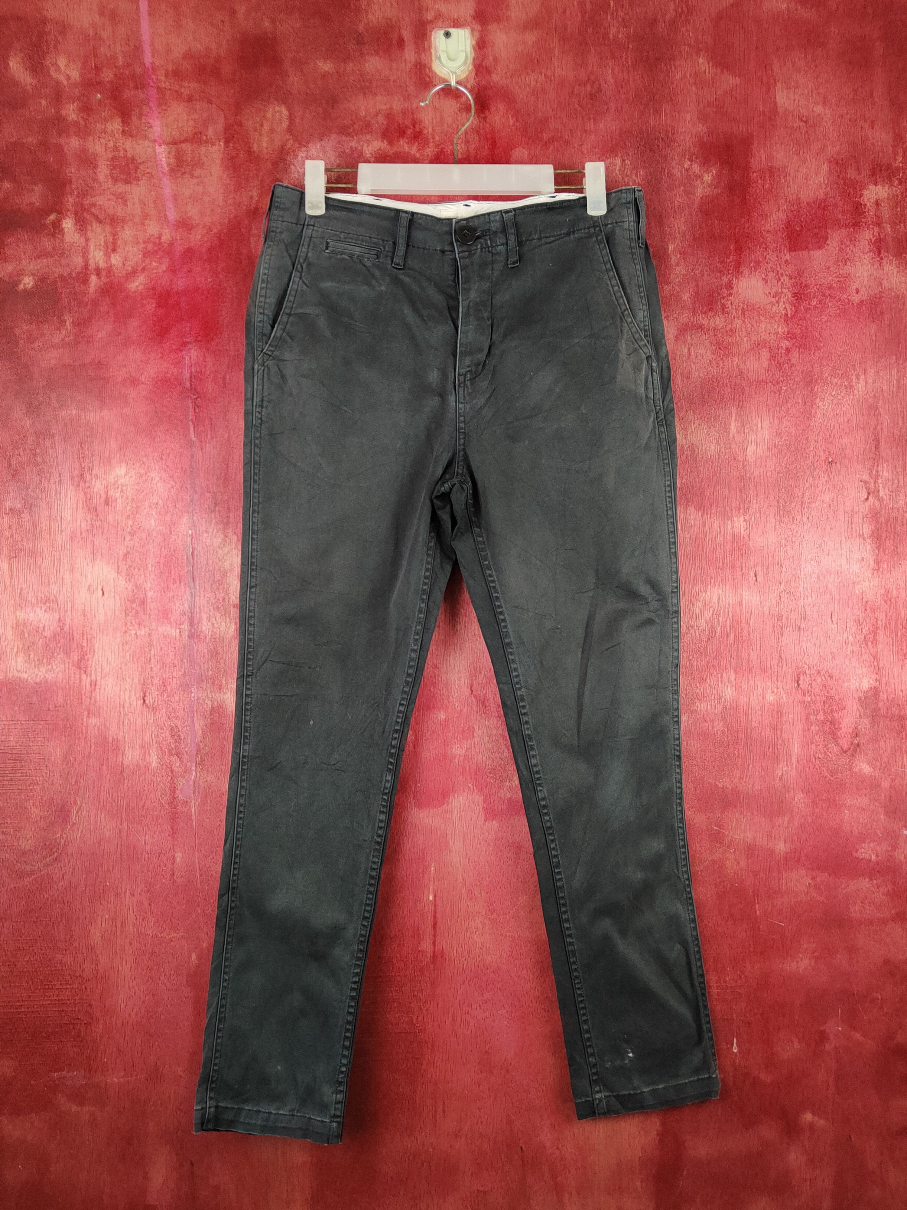 image of Vintage Back Number Black Faded Multipocket Casual Pants S1464, Men's (Size 30)