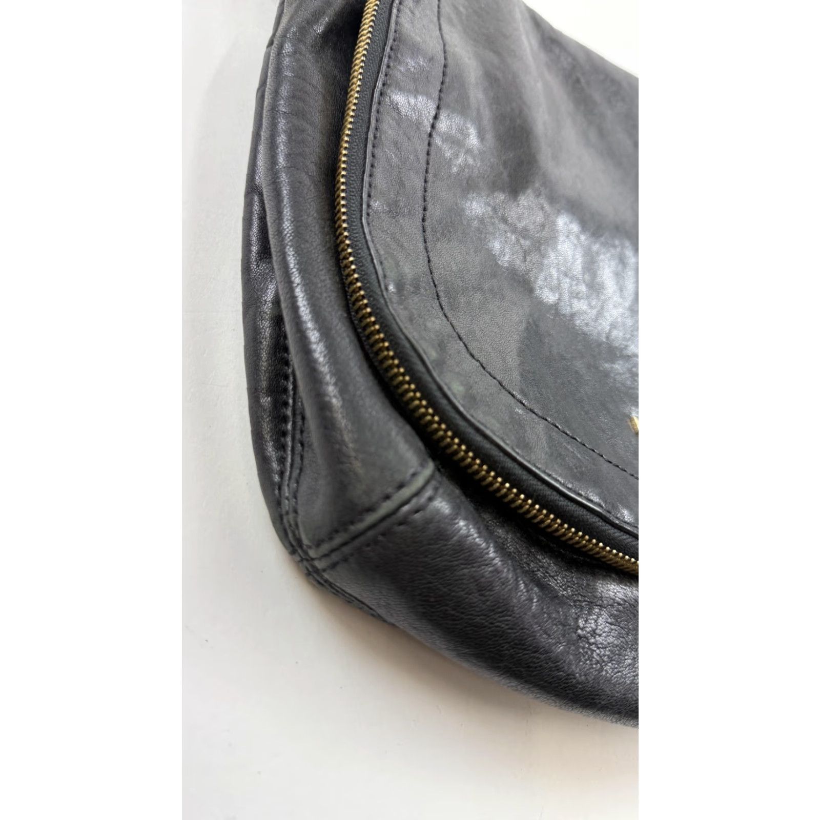 Michael Kors Michael Kors Crossbody Bag Womens Black Leather Flap Gold Purse Size ONE SIZE - 5 Thumbnail