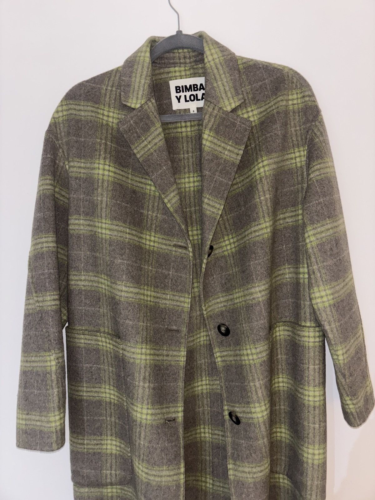 BIMBA Y LOLA Grey coat w/ green details Size S / US 4 / IT 40 - 2 Thumbnail