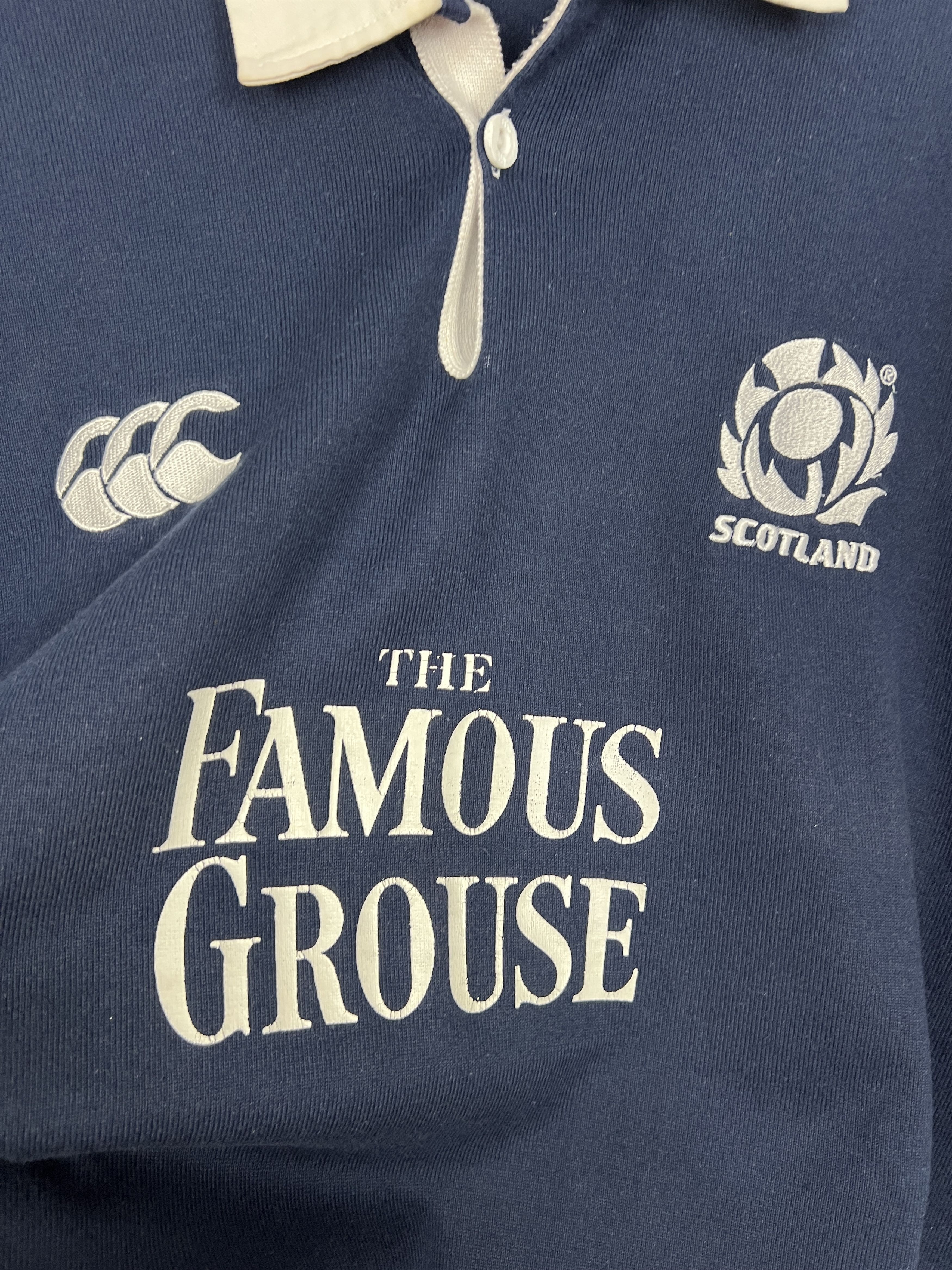Vintage Vintage 90's Cunterbury Scotland Rugby Union Jersey National Size US XL / EU 56 / 4 - 3 Thumbnail