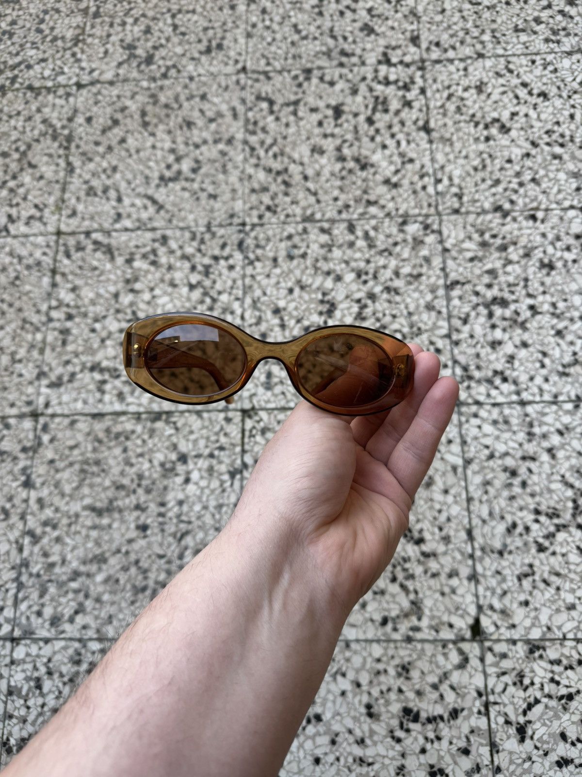 Gucci × Vintage GUCCI Sunglasses GG2430/S 4UF Side G Logo Clear Brown Size ONE SIZE - 6 Thumbnail