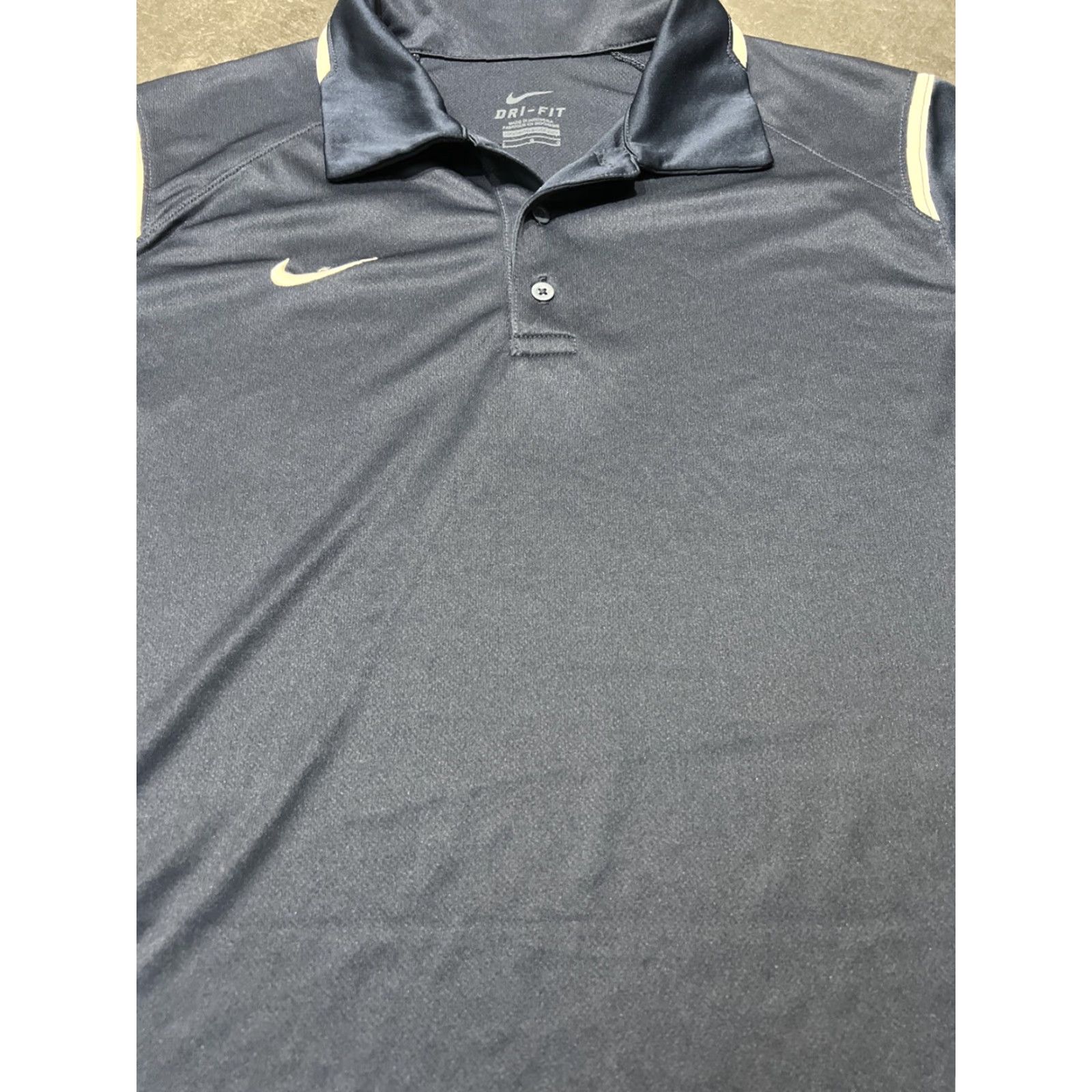 Nike Nike Polo Shirt Mens L Blue Short Sleeve Golf Casual Embroidered Dri-Fit Size US L / EU 52-54 / 3 - 3 Thumbnail