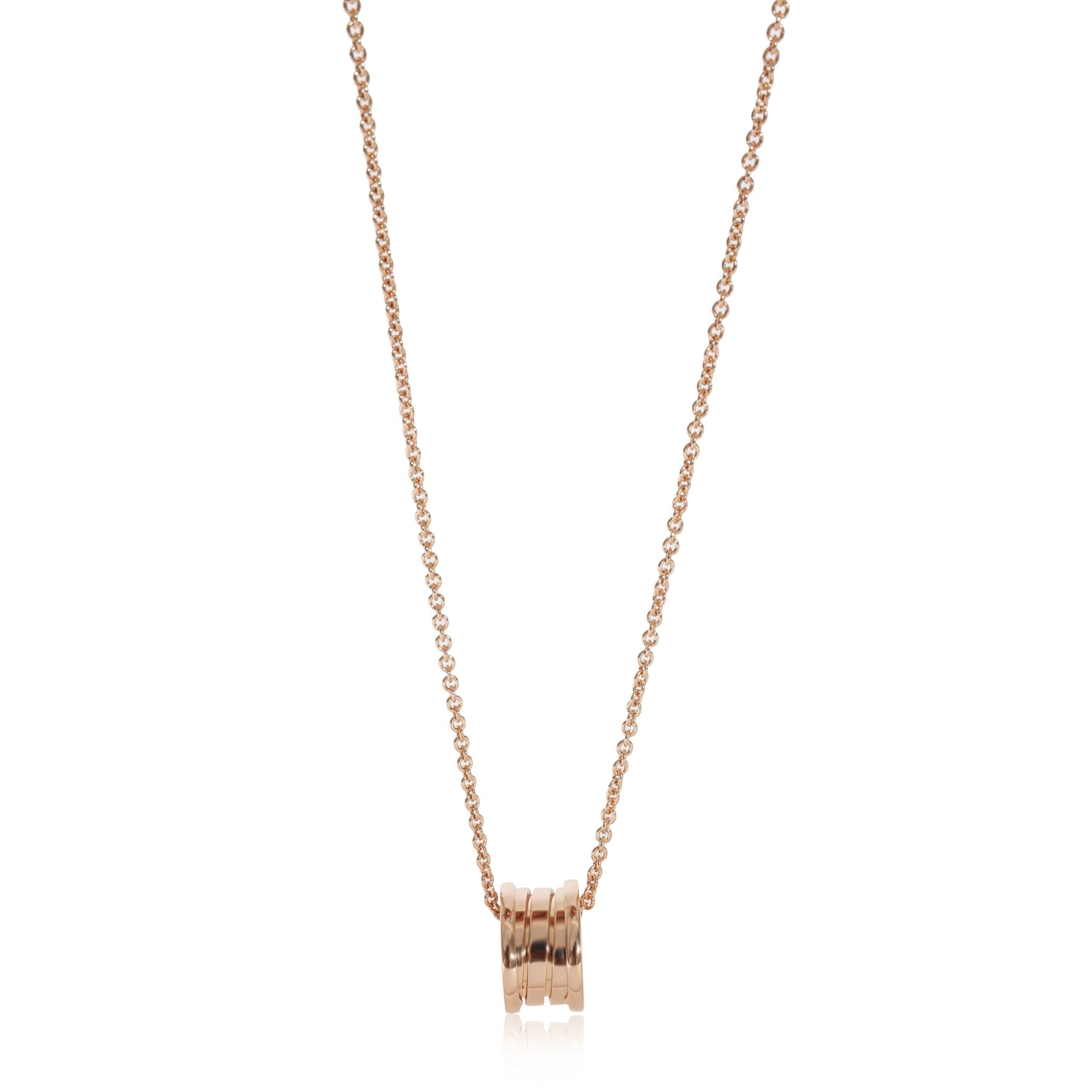 image of Bvlgari B.zero1 Pendant In 18K Rose Gold, Women's