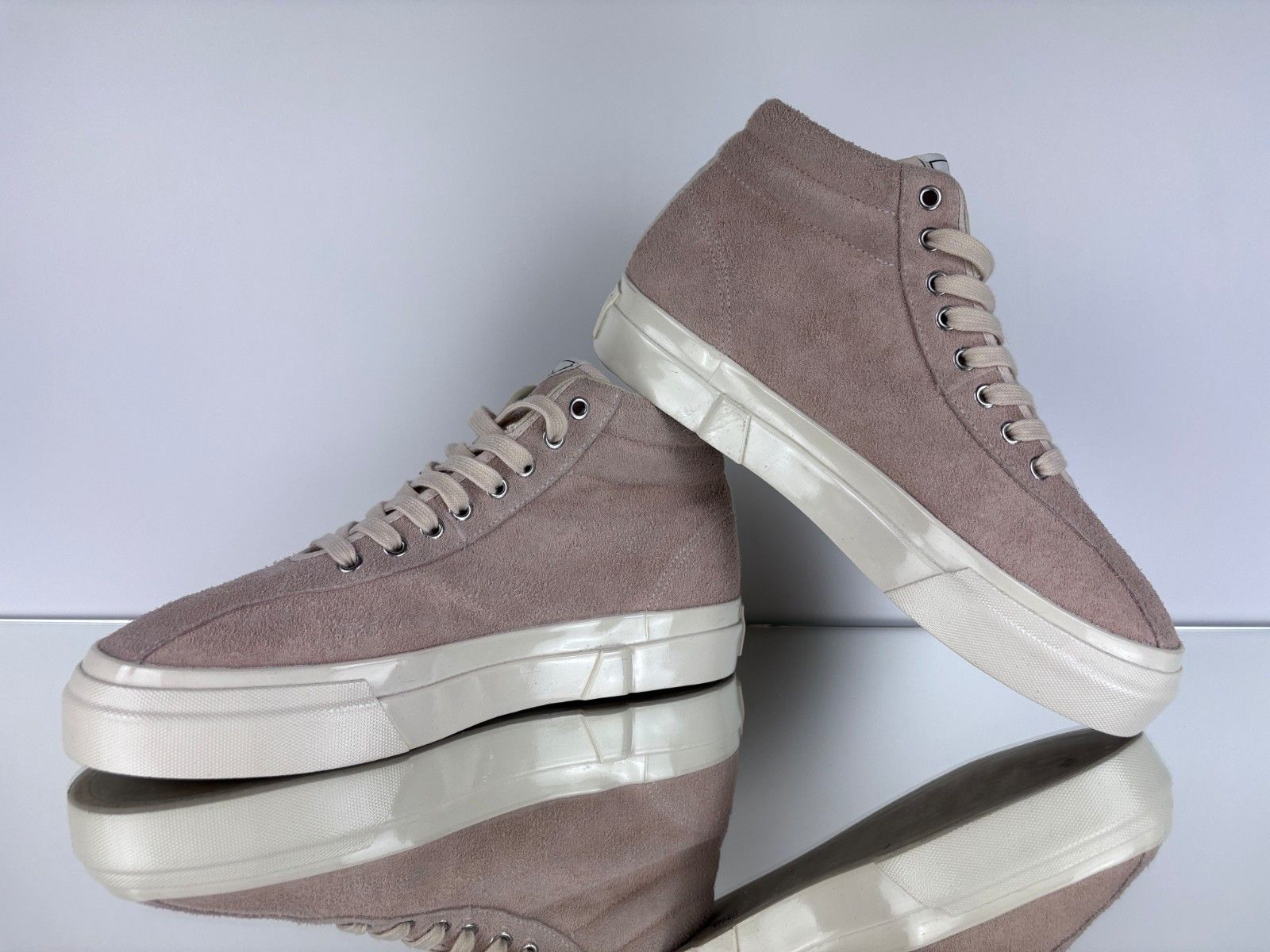 Stepney Workers Club Stepney Workers Club SWC Suede High Sneakers Pink Shoes US 9 Size US 9 / EU 42 - 2 Thumbnail