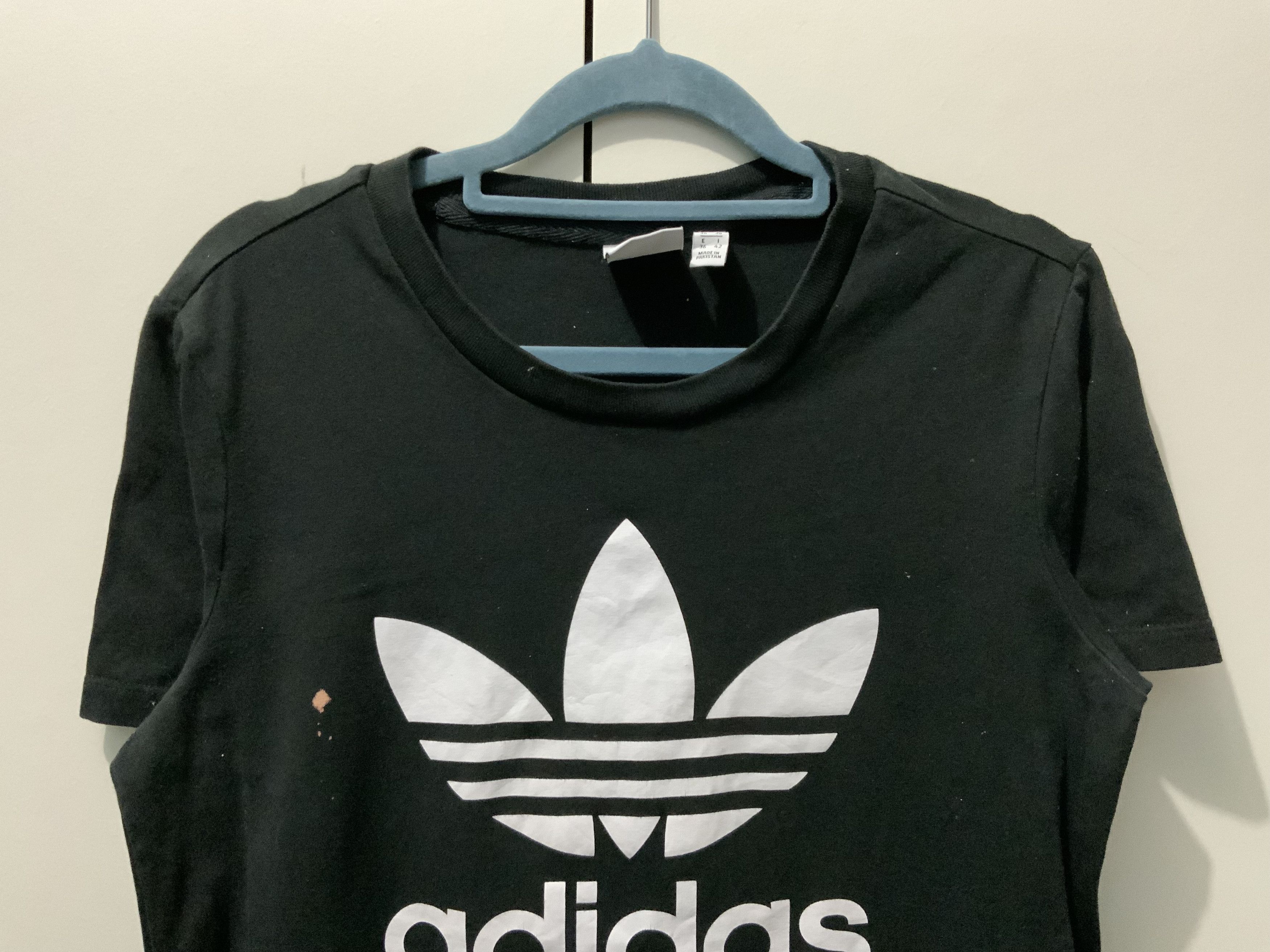 Adidas ADIDAS Big Logo Black Tee Size US S / EU 44-46 / 1 - 6 Thumbnail