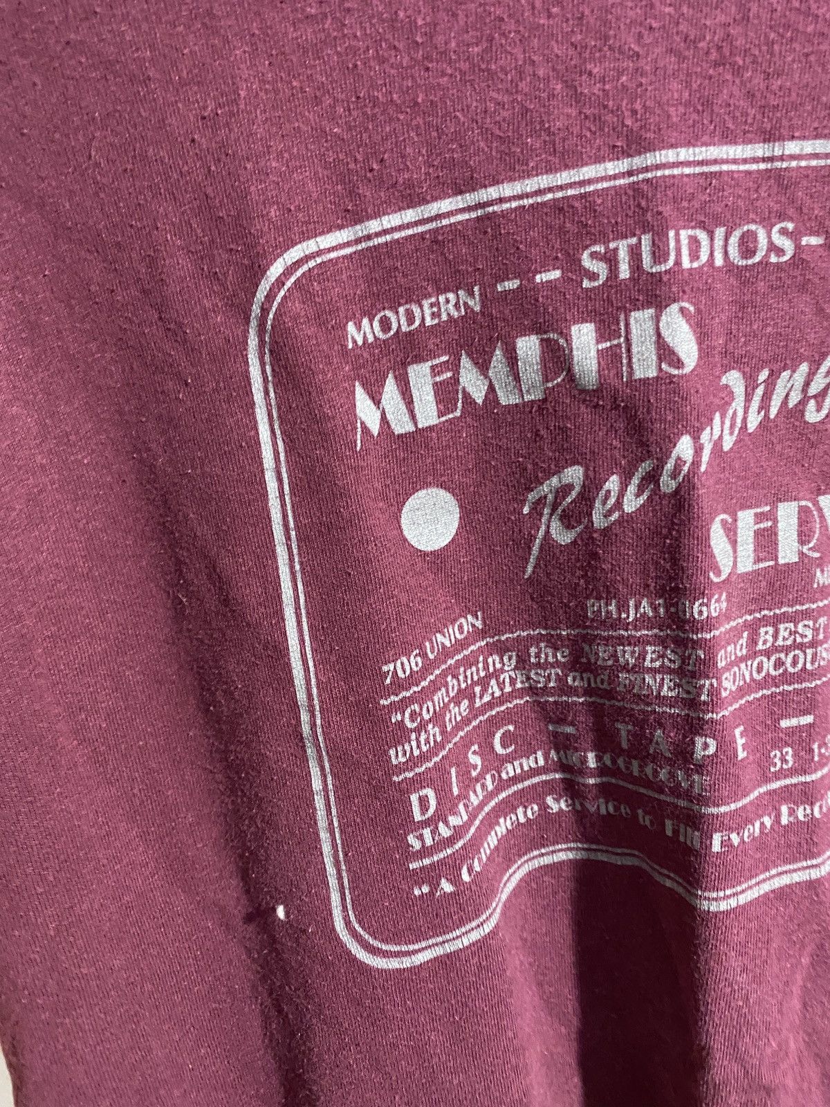 Vintage Vintage y2k memphis recording service tee Size US L / EU 52-54 / 3 - 3 Thumbnail