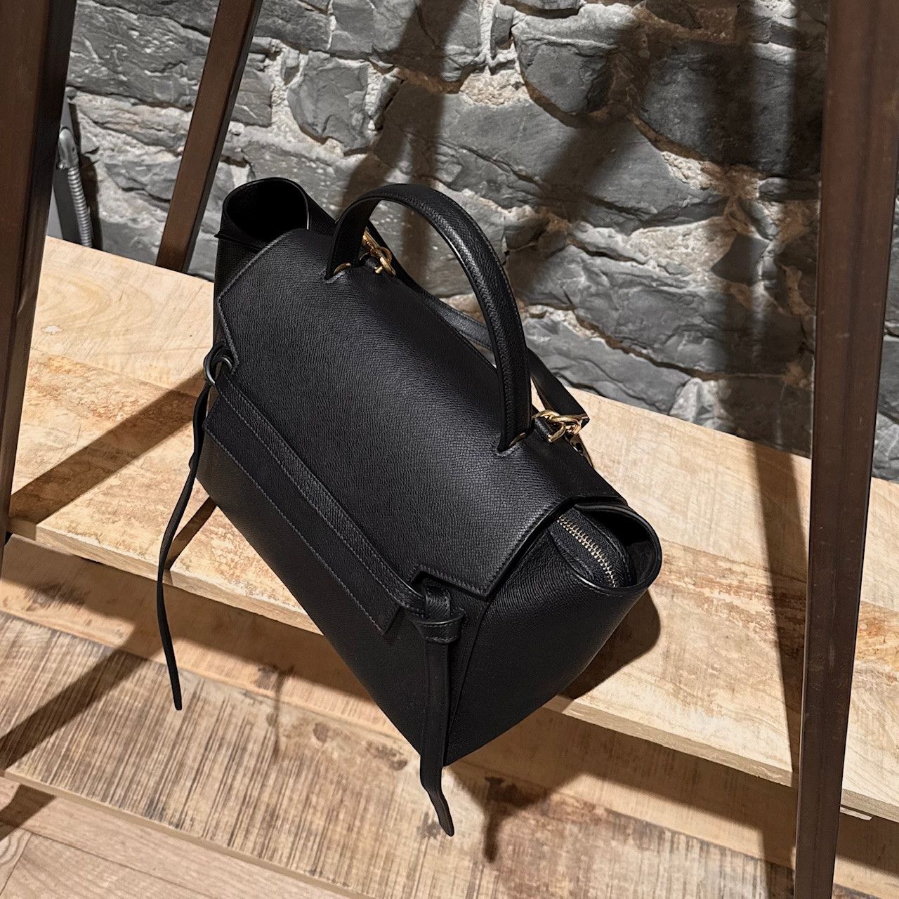 Celine Celine 2018 Black Leather Mini Belt Bag Size ONE SIZE - 12 Thumbnail