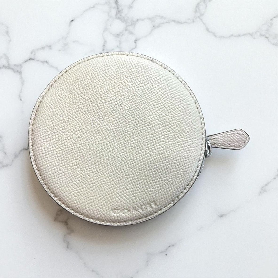 Coach Coach Coin Case With Halloween Skull in White Leather CW935 Size ONE SIZE - 2 Thumbnail