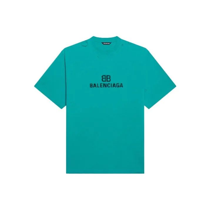 Balenciaga Balenciaga Distressed Logo Oversized T-Shirt Size US XS / EU 42 / 0 - 1 Thumbnail