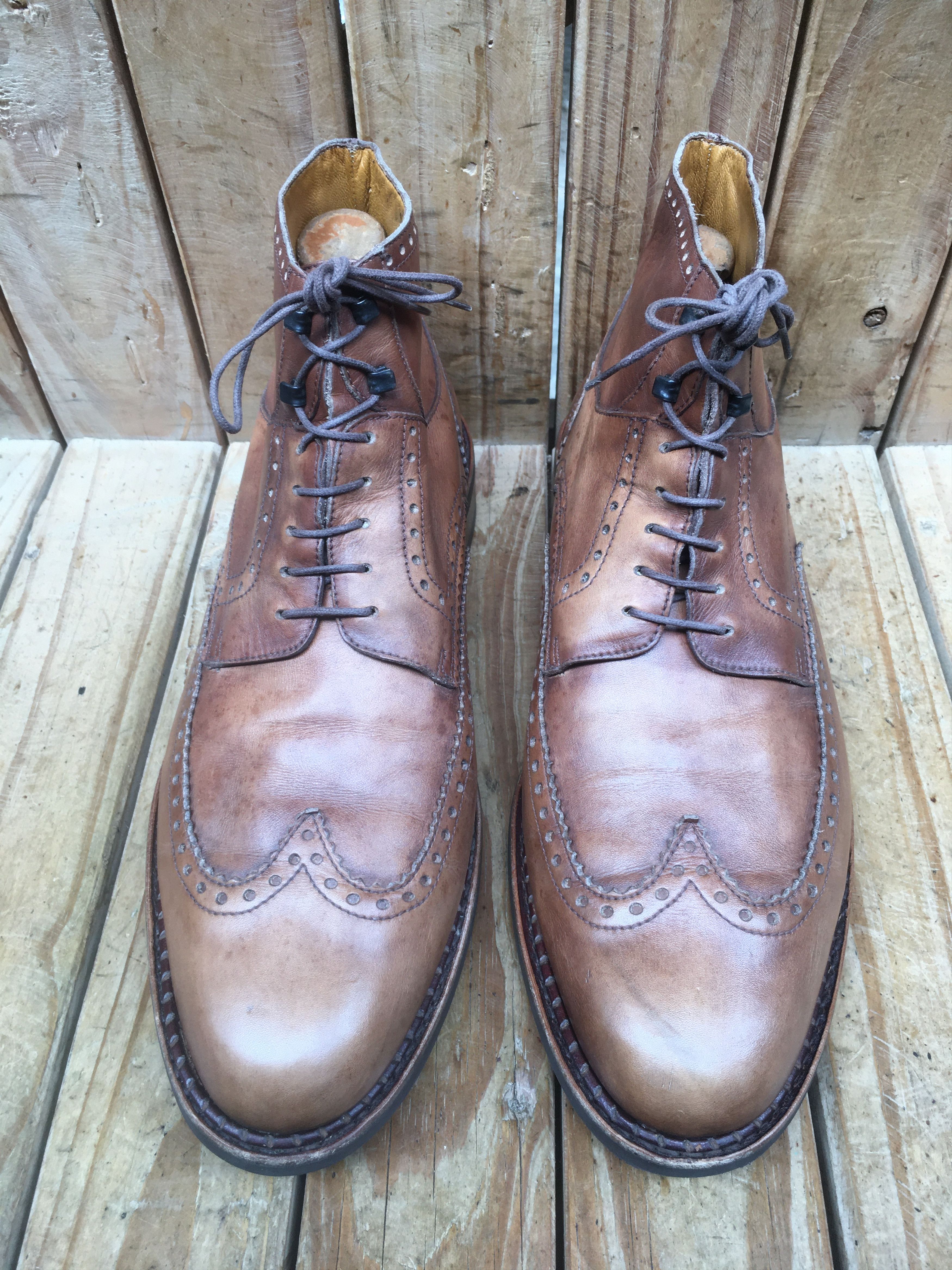 Paraboot Paraboot Perrault brogue Men's leather boots sz US 10 UK 9 H Size US 10 / EU 43 - 3 Thumbnail