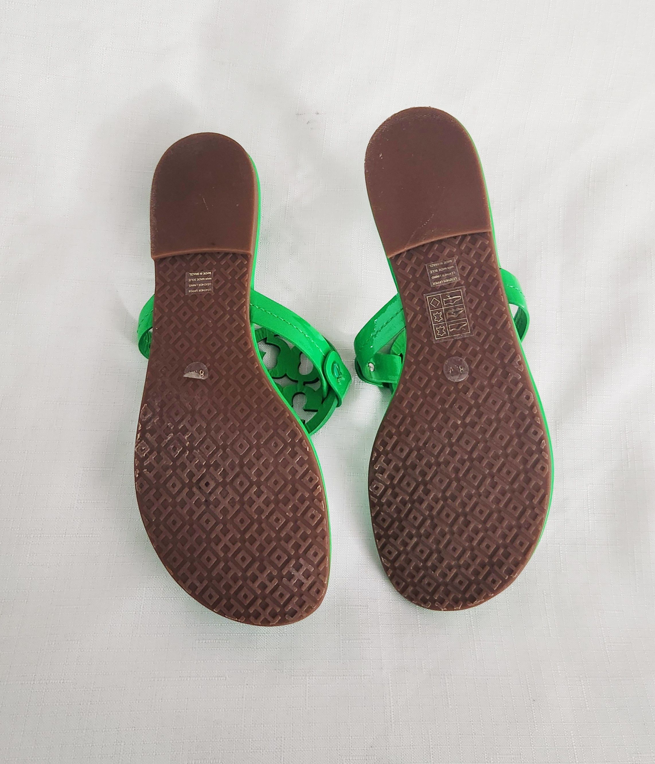 Designer × Tory Burch Tory Burch Miller Sandals Rare Fluo green Patent leather 8.5 Size US 8.5 / IT 38.5 - 11 Thumbnail