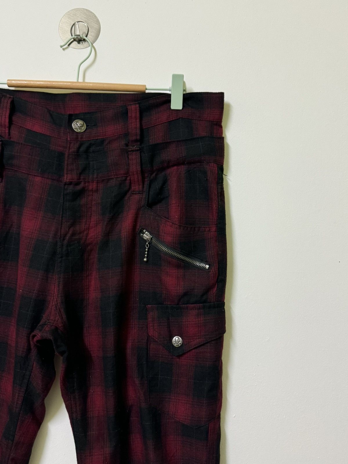 Hysteric Glamour × If Six Was Nine × Japanese Brand VINTAGE PLAID TARTAN DOUBLE FOCUS STACKED PANT Size US 34 / EU 50 - 8 Thumbnail