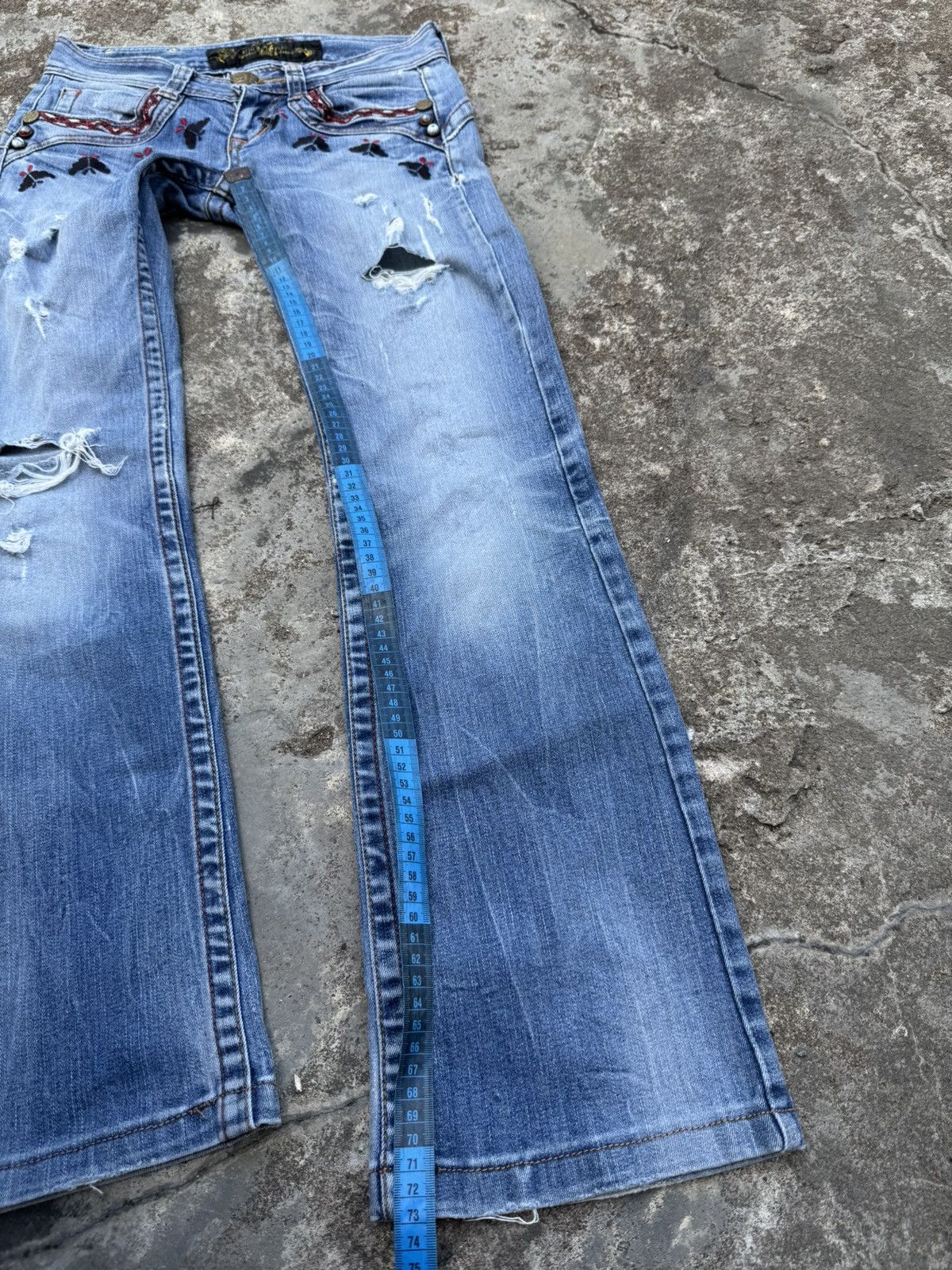 Tornado Mart Flare jeans vkei redpepper gothic Size 24" / US 00 / IT 34 - 6 Thumbnail