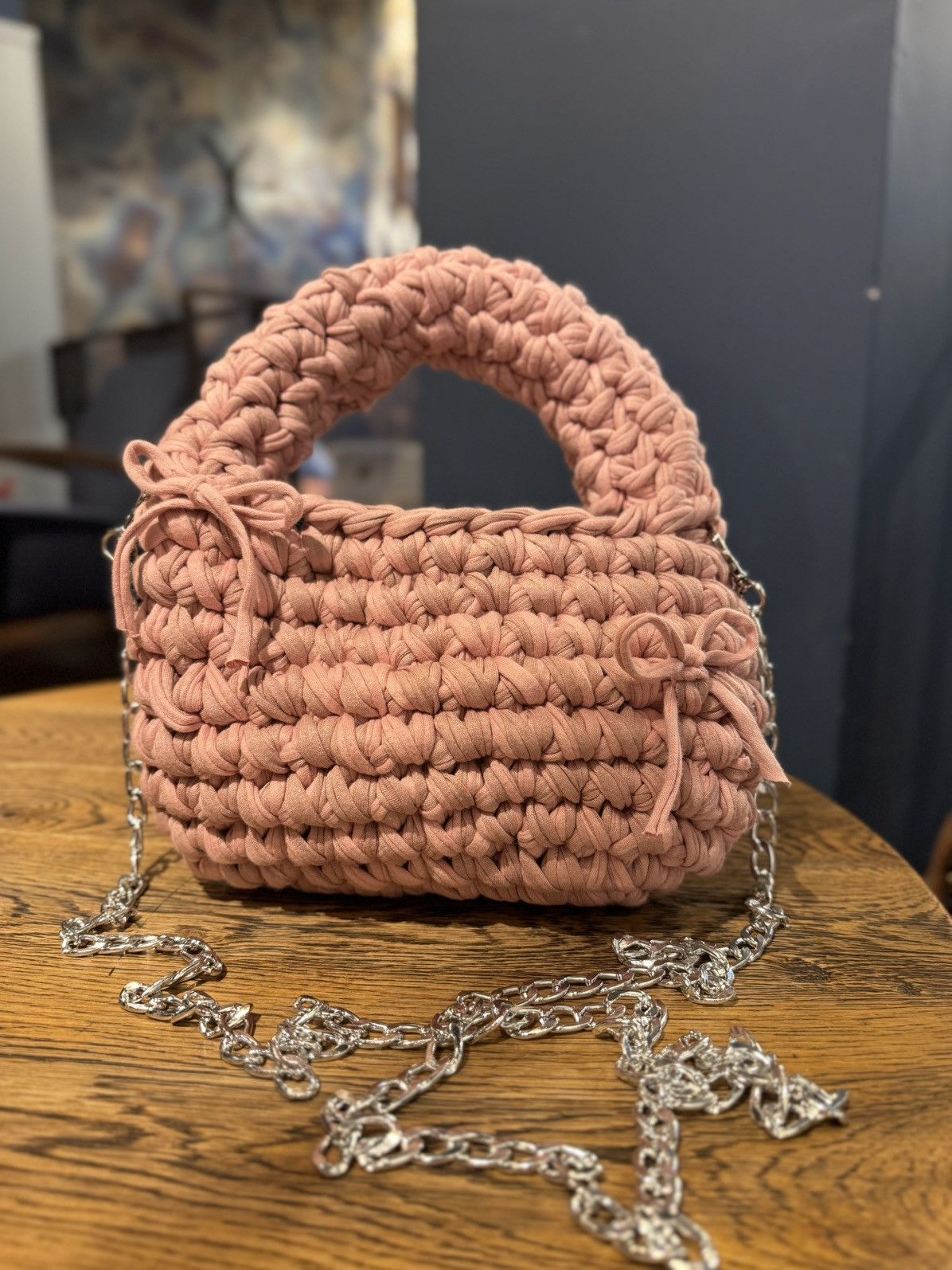 Handmade Handmade One-of-One Chunky Knit Bag – Designed & CraftedbyMe Size ONE SIZE - 1 Preview