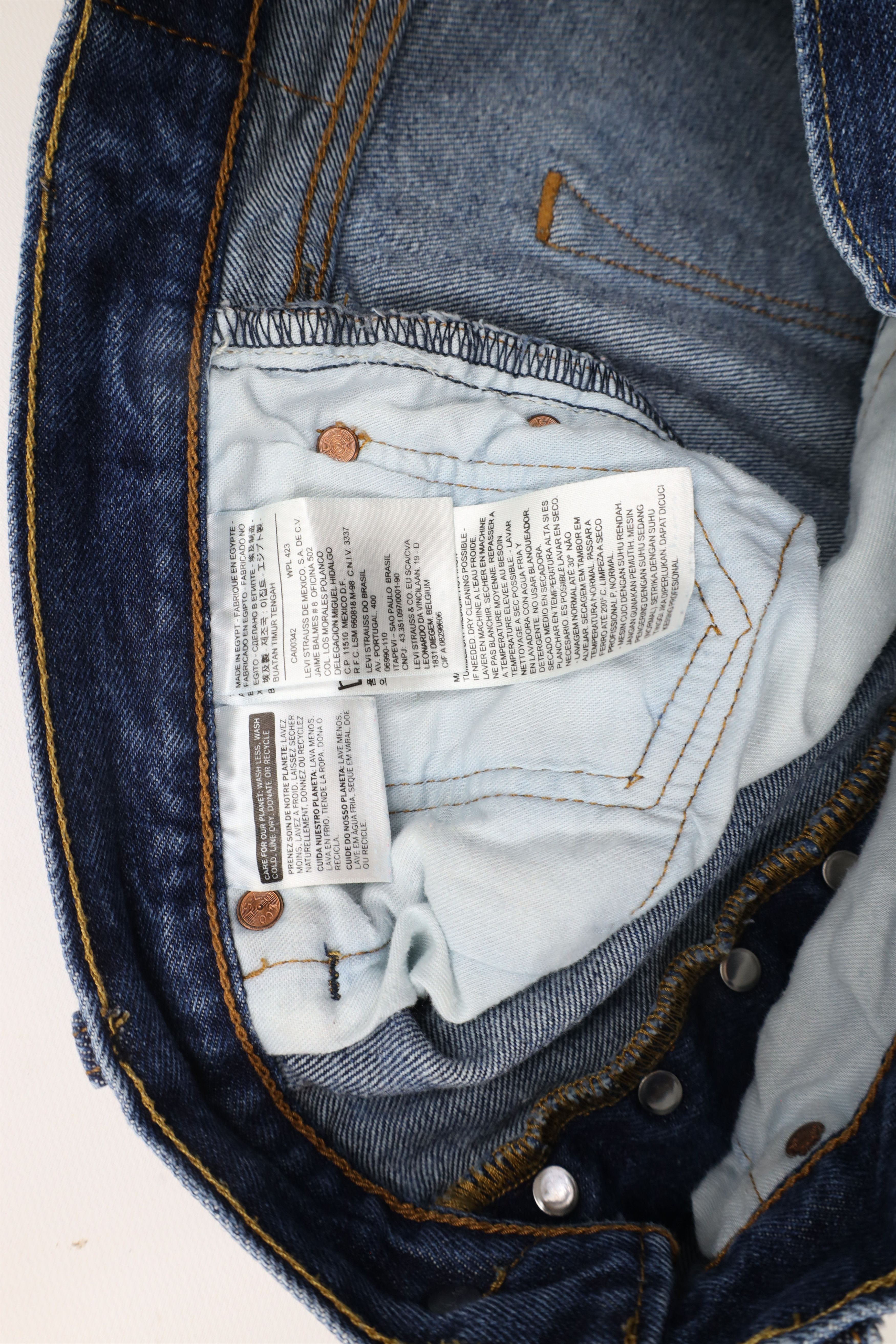 Levi's × Vintage Vintage Y2K Levis 501xx Button Fly Original Fit Denim Jeans Size US 34 / EU 50 - 8 Thumbnail