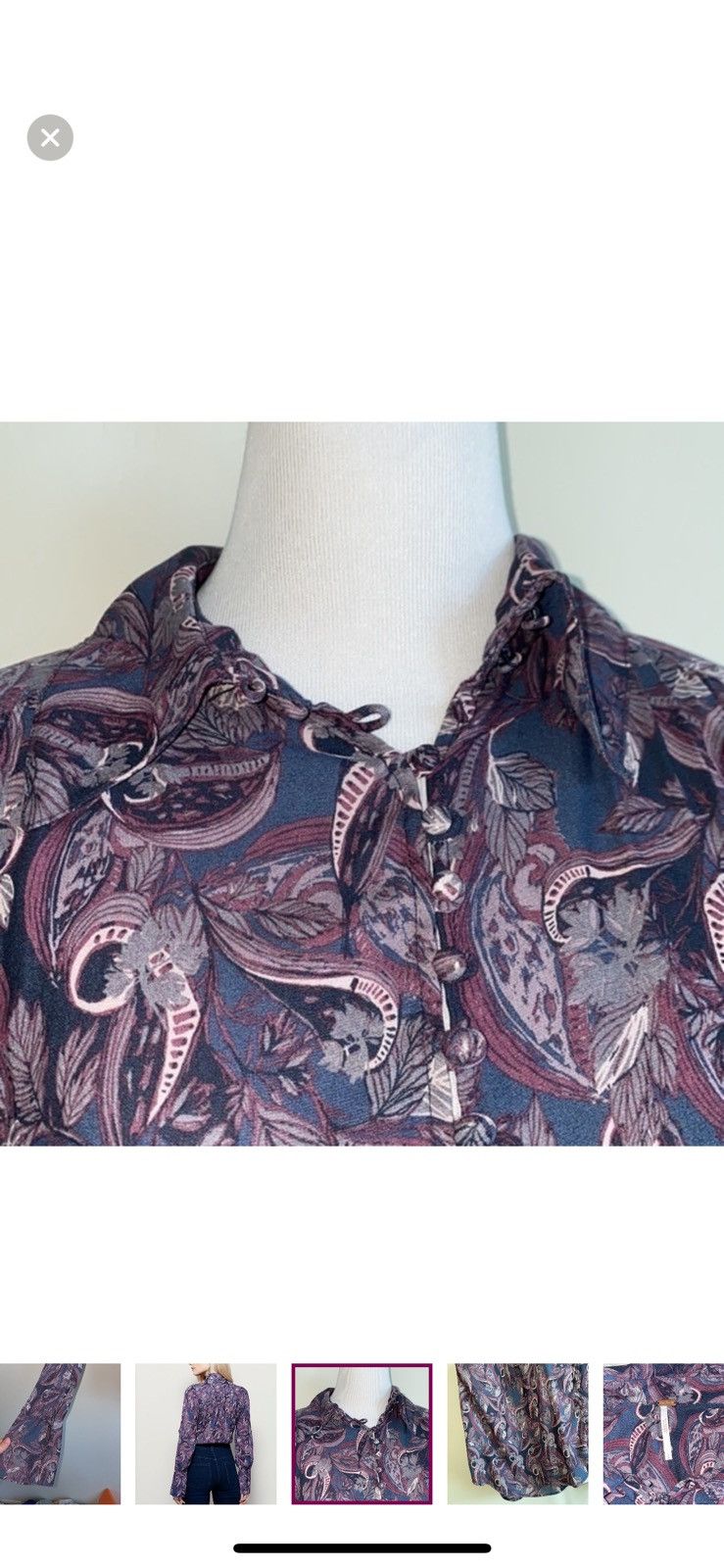 Free People Free people small modern muse button down blouse Size S / US 4 / IT 40 - 4 Thumbnail