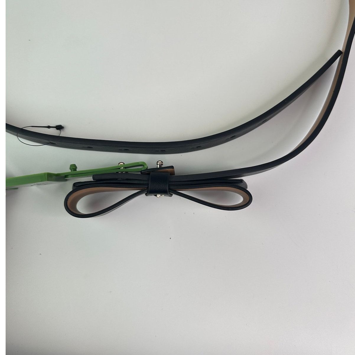 Kate Spade Kate Spade Black Bow with Gold Spade Leather Belt in Large Size ONE SIZE - 5 Thumbnail