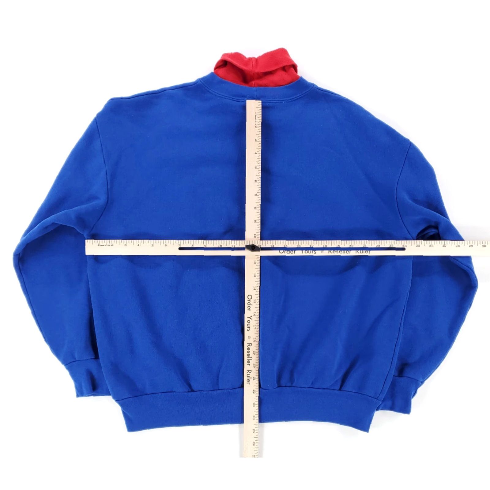 Vintage VINTAGE Majestic University of Kansas Jayhawks Turtleneck Sweatshirt Mens XL Blue 90s Pullover Size US XL / EU 56 / 4 - 4 Thumbnail