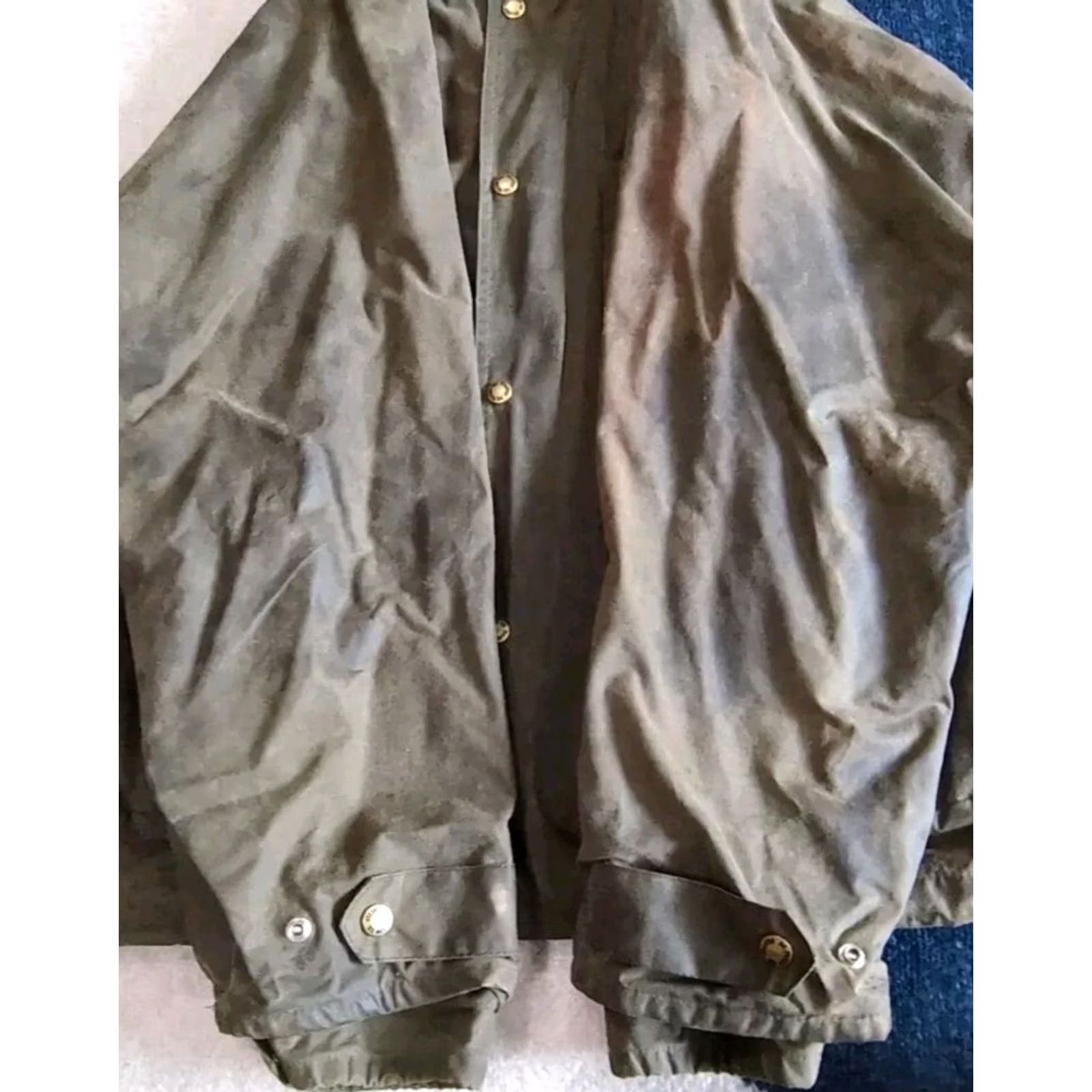 Filson VINTAGE Filson Waxed Tin Cloth Field Jacket Style 1440N Full Zip Made In USA XL Size US XL / EU 56 / 4 - 2 Thumbnail