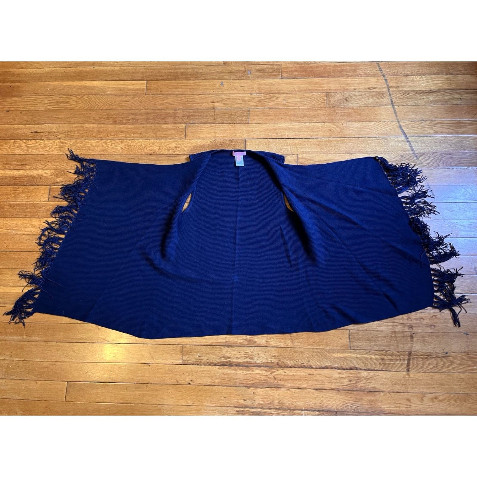 Lilly Pulitzer VINTAGE Lilly Pulitzer Fringe Sweater Vest Women’s Medium Navy Blue Size M / US 6-8 / IT 42-44 - 7 Thumbnail