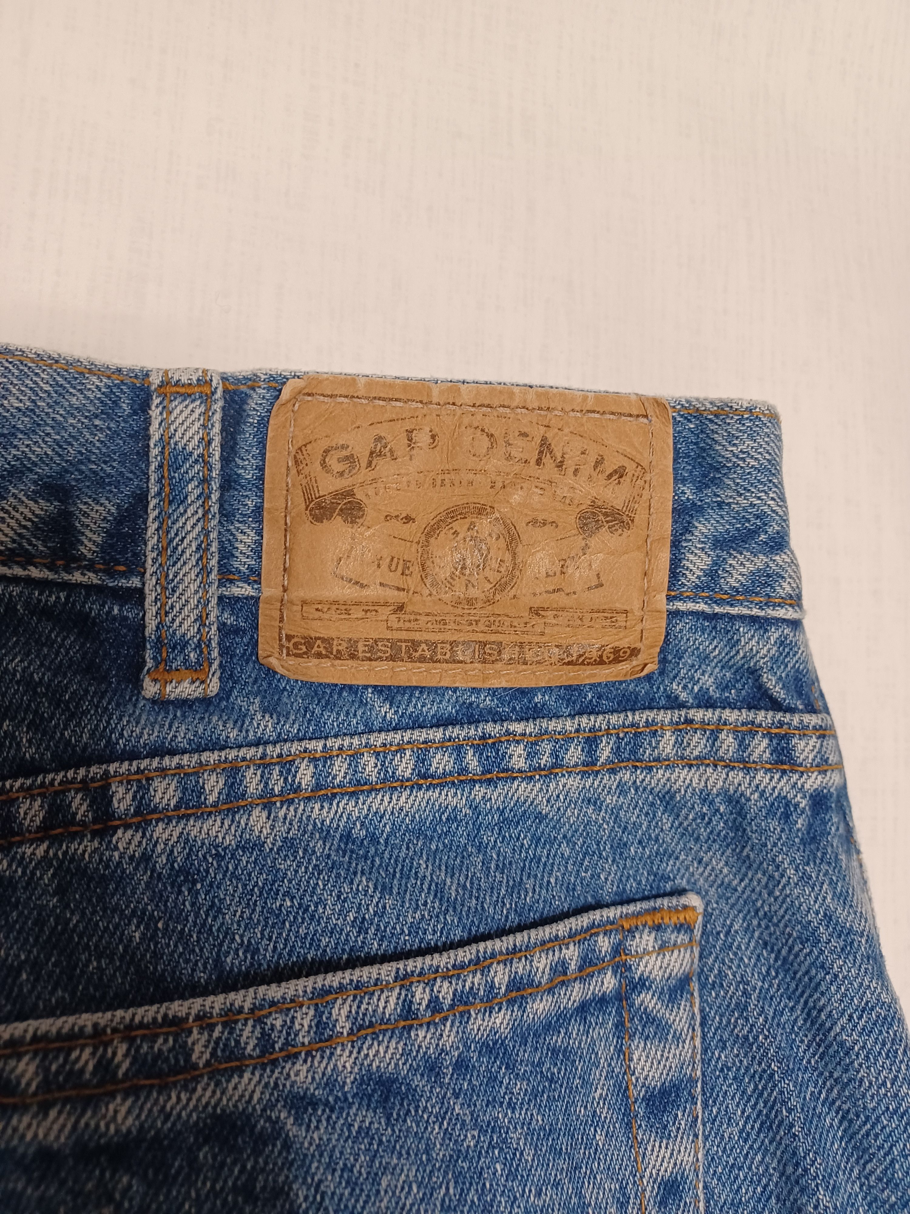 Gap Made in USA 90s vintage GAP loose fit w36 L30 blue jeans Size US 36 / EU 52 - 3 Thumbnail