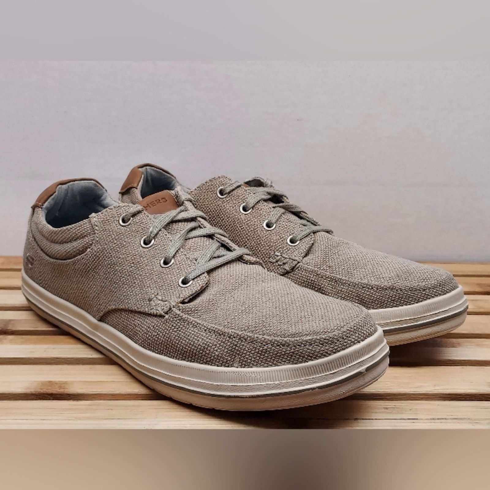 SKECHERS Skechers Mens | Khaki | Soden Casual Fashion Shoes Size 10.5 Size US 10.5 / EU 43-44 - 1 Thumbnail