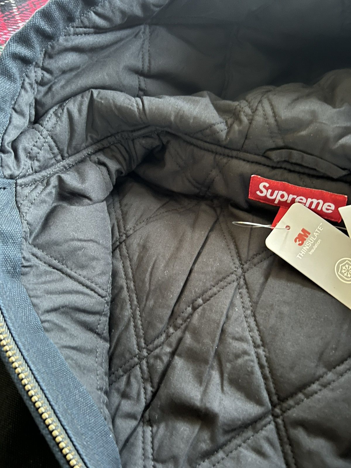 Supreme Supreme AOI Hooded Work Jacket Black Size Medium | Grailed
