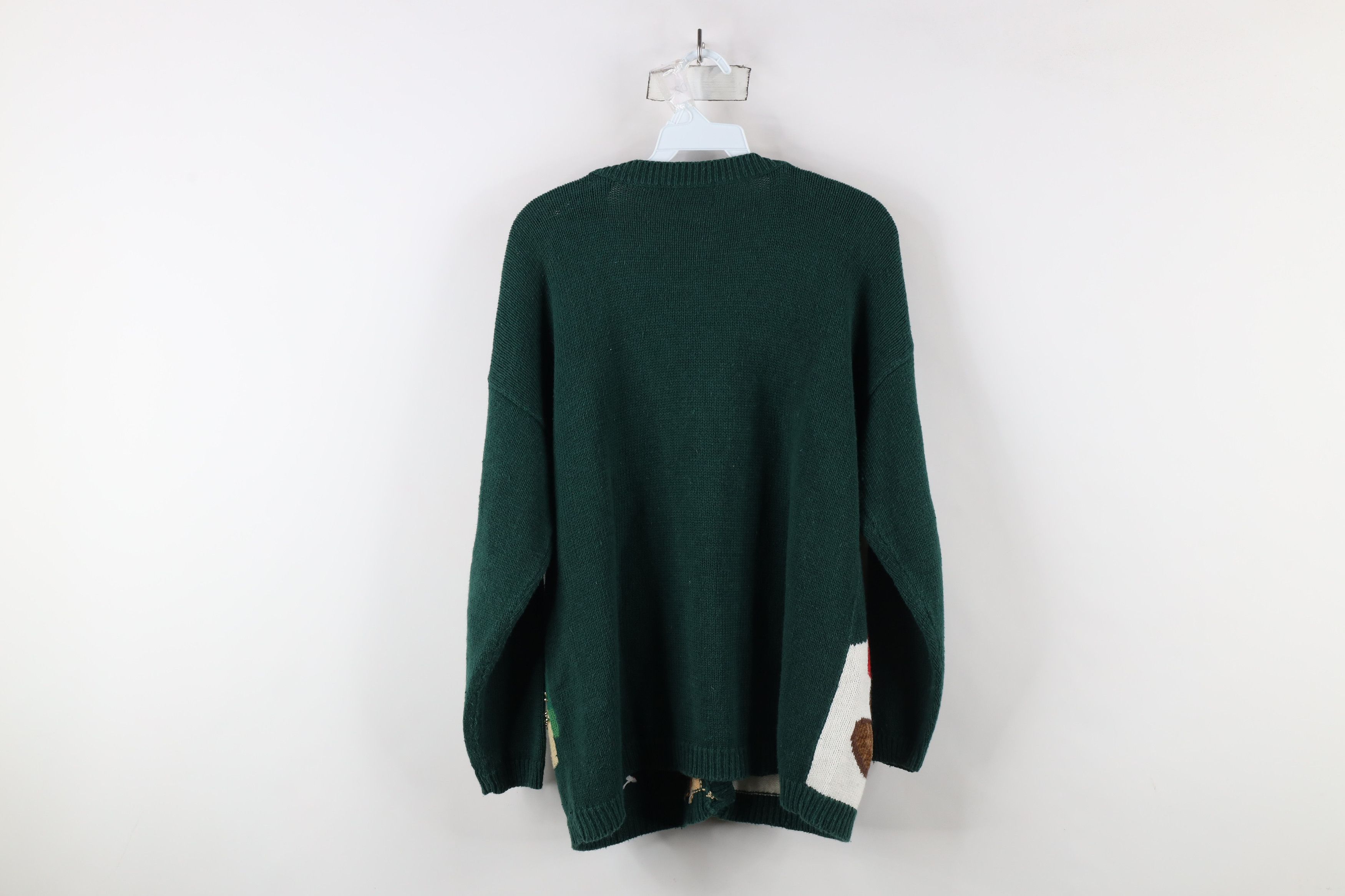 Vintage Vintage 90s Streetwear Knit Christmas Bear Cardigan Sweater Size L / US 10 / IT 46 - 13 Thumbnail