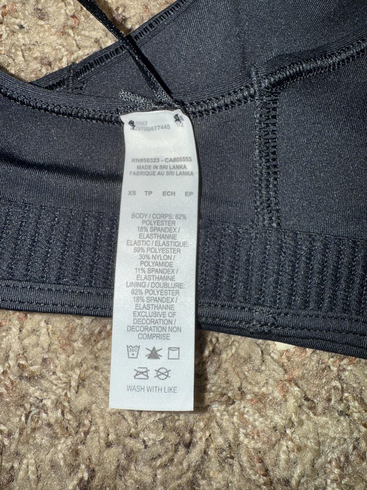 Nike Nike Pro Swoosh Black Medium Support Bra Women's (Non PAD) Size ONE SIZE - 12 Thumbnail