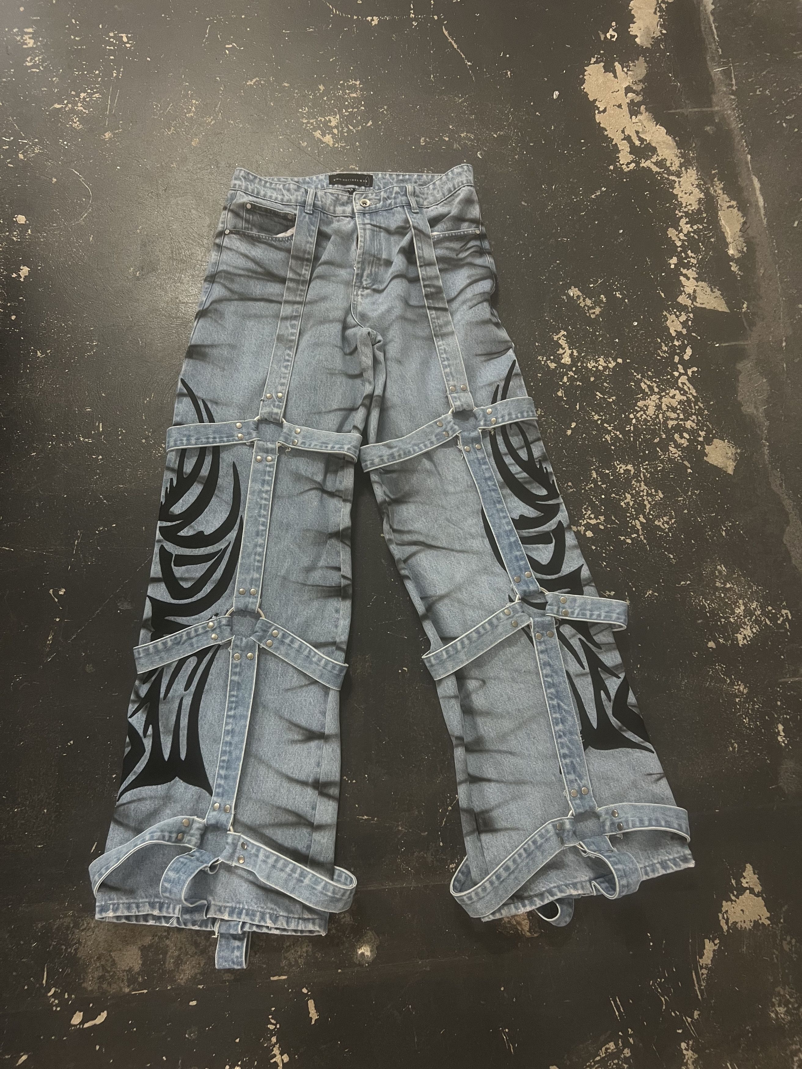 Who Decides War Winged Logo Bondage Pant Size US 34 / EU 50 - 2 Thumbnail