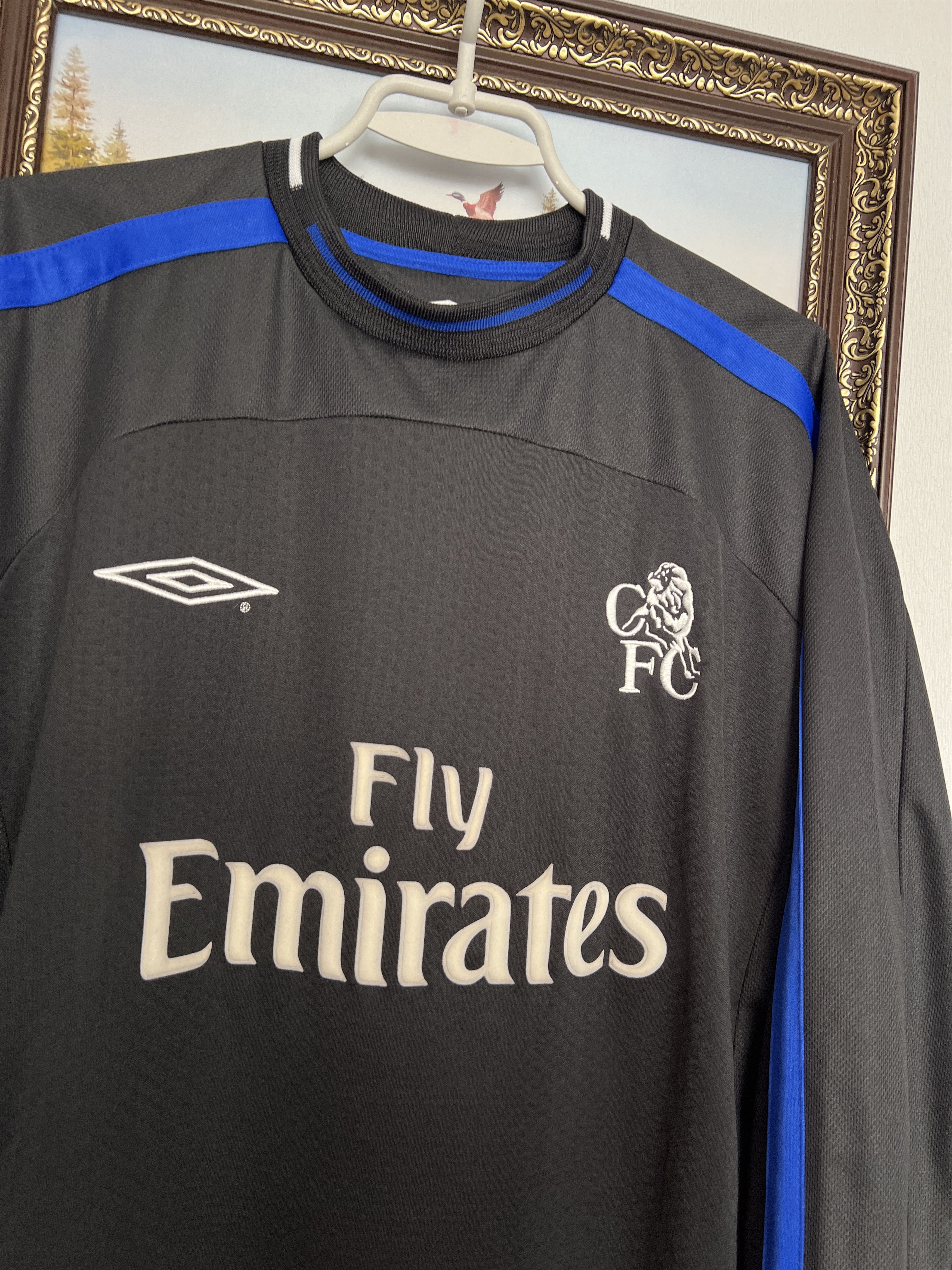 Umbro Chelsea Away football shirt Soccer Long Sleeve Jersey Trikot Size US M / EU 48-50 / 2 - 3 Thumbnail