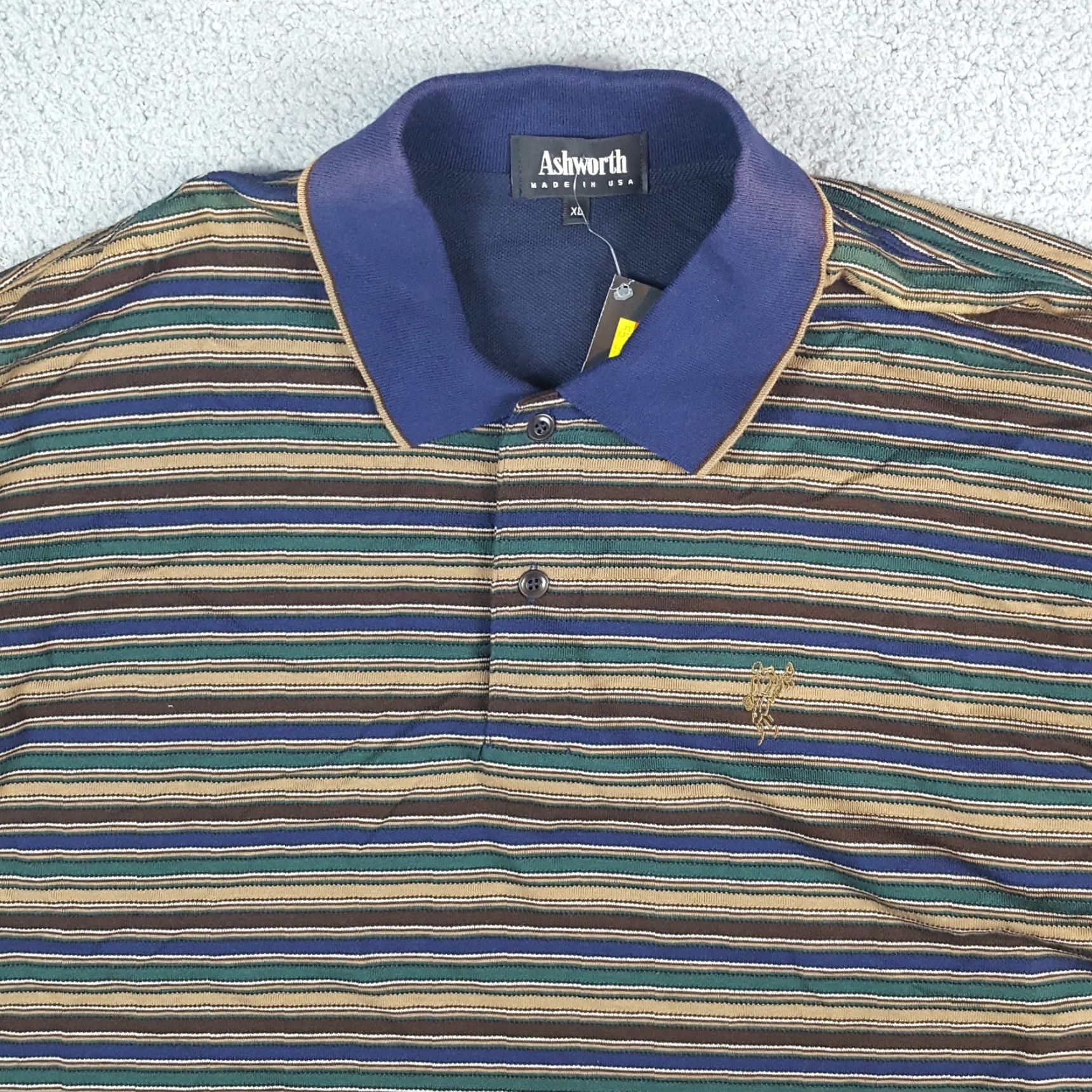 Vintage VINTAGE Y2K Preppy Striped Skateboarding Faded Polo Size XL Grunge Button Collared Shirt Size US XL / EU 56 / 4 - 2 Thumbnail