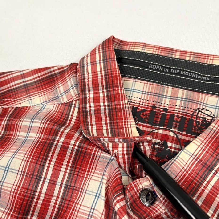 Vintage Kuhl Shirt Mens M Red Plaid Linen Blend Hiking Button-Down Short Sleeve Shirt Size US M / EU 48-50 / 2 - 6 Thumbnail