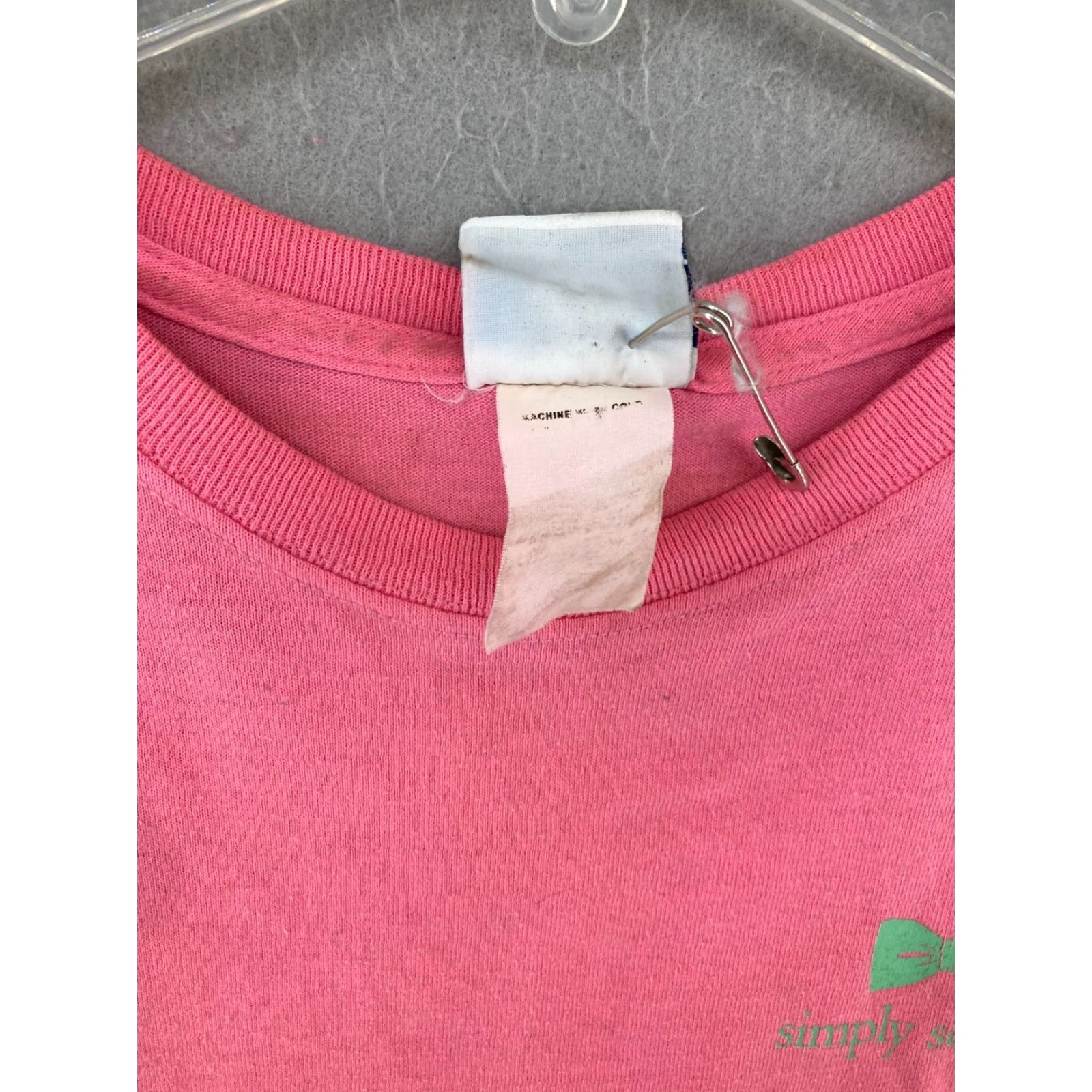Pinko VINTAGE Simply Southern Womens T-Shirt Adult Large Pink Graphic Beach Casual Cotton 90s Womens Size L / US 10 / IT 46 - 6 Thumbnail