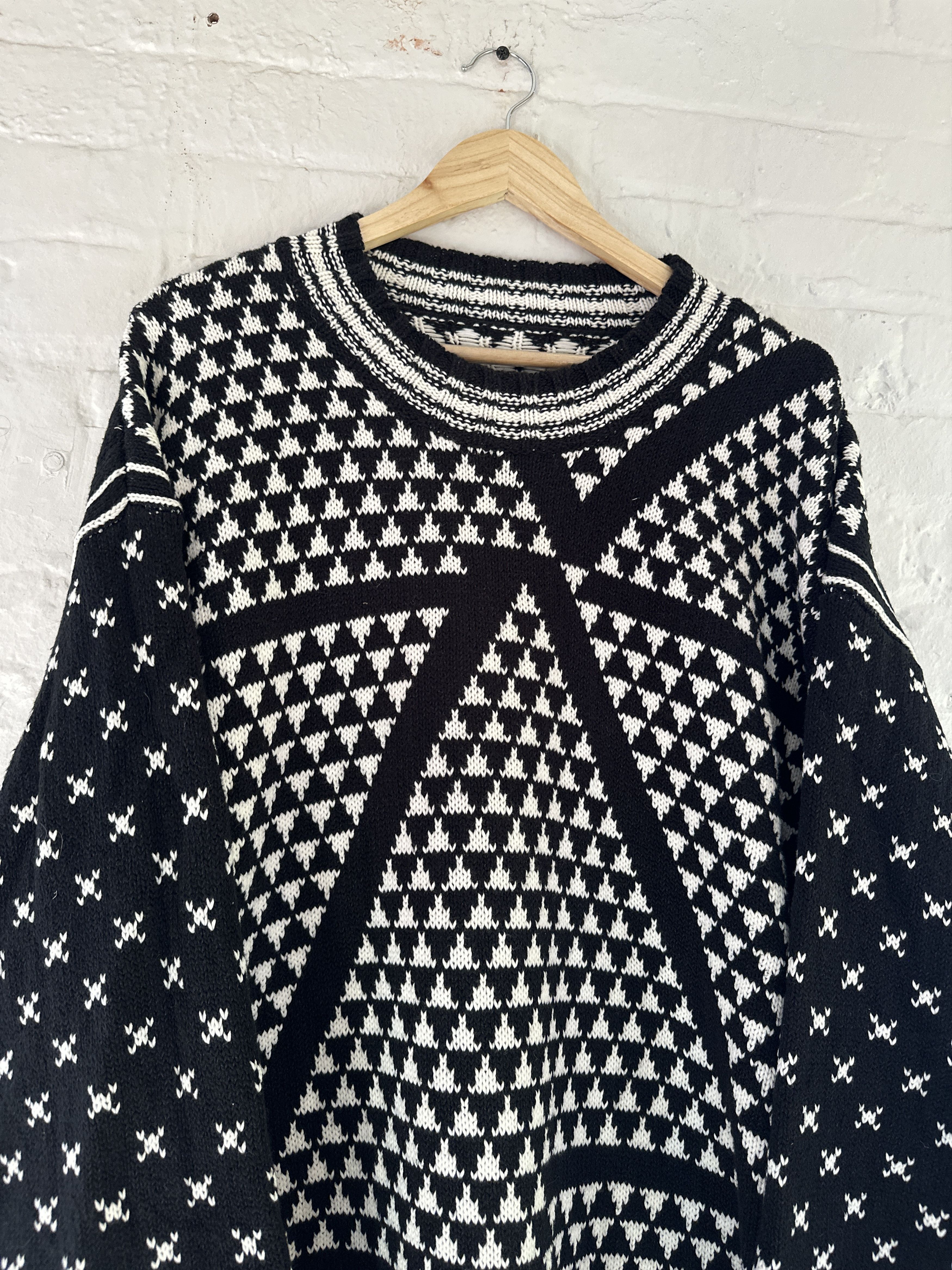 Maison Margiela Maison Margiela Oversized Jacquard Knit Sweater Size US XXL / EU 58 / 5 - 2 Thumbnail