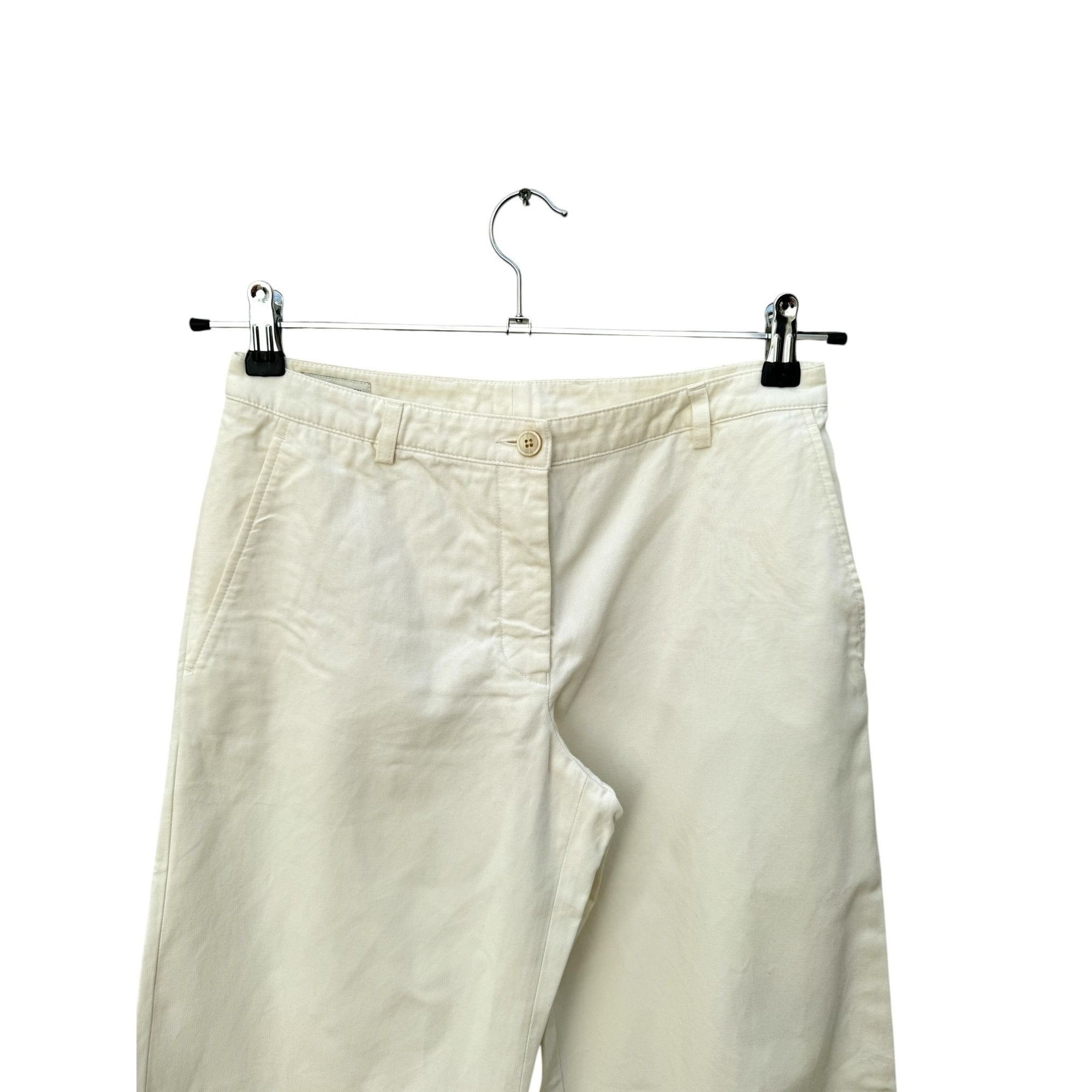 Dries Van Noten Wide Off-White Pants Size 26" / US 2 / IT 38 - 2 Thumbnail