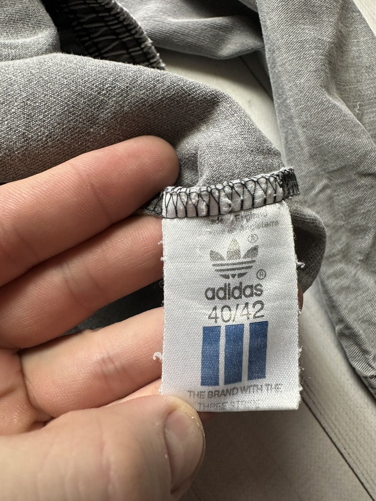 Adidas × Vintage Vintage Grey adidas jersey shirt size M rare Made in UK Size US M / EU 48-50 / 2 - 9 Thumbnail