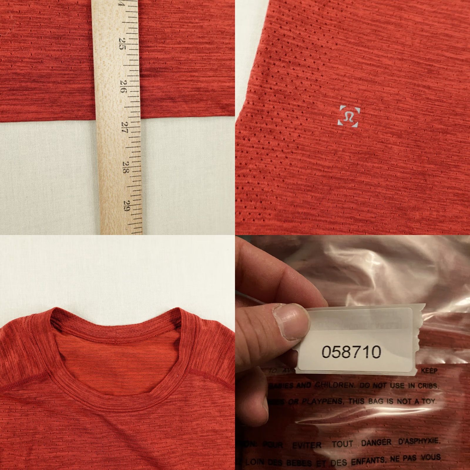 Lululemon Lululemon Men's Small Red Heather Metal Vent Tech Performance Athletic Shirt Size US S / EU 44-46 / 1 - 8 Thumbnail