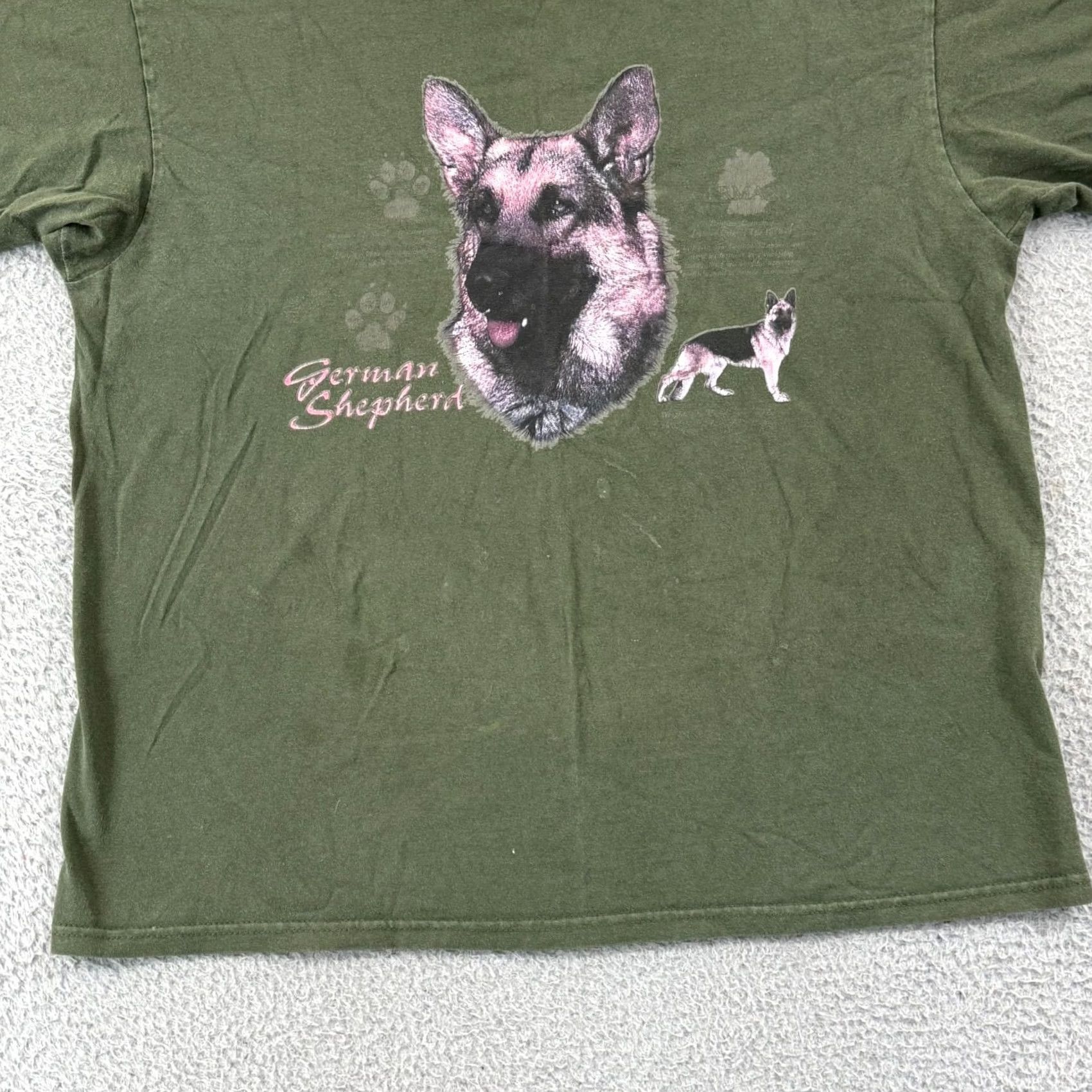 Anvil VINTAGE Anvil Shirt Mens XL Green Short Sleeve 90s Graphic Dog Adventure Time Animals 90s Mens XL Green Short Sleeve Shirt Size US XL / EU 56 / 4 - 3 Thumbnail
