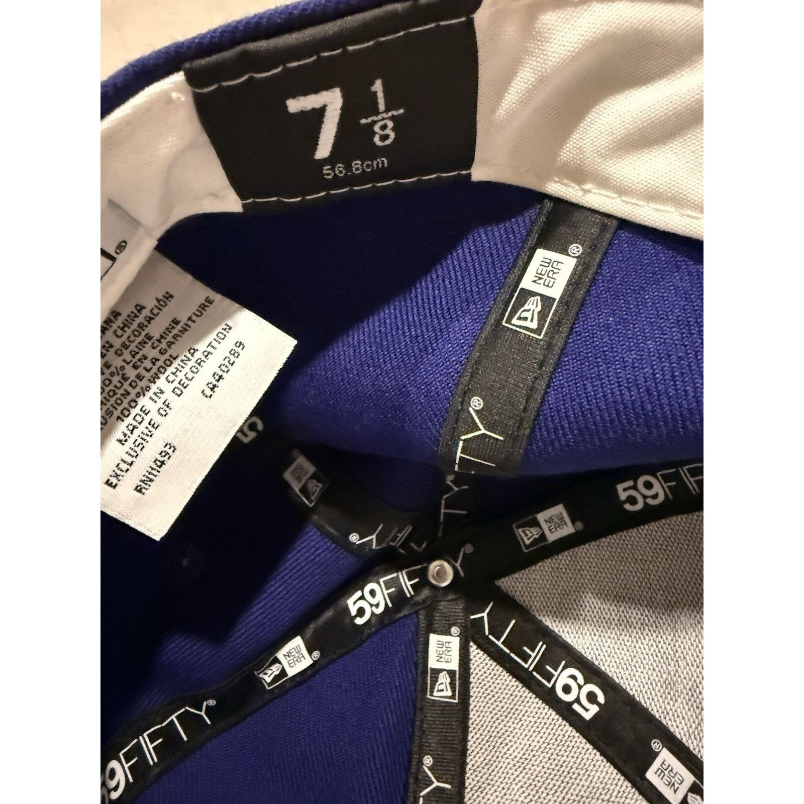 New Era New Era 59FIFTY LA Dodgers Fitted Hat Blue Size 7 1/8 Size 28 - 4 Thumbnail