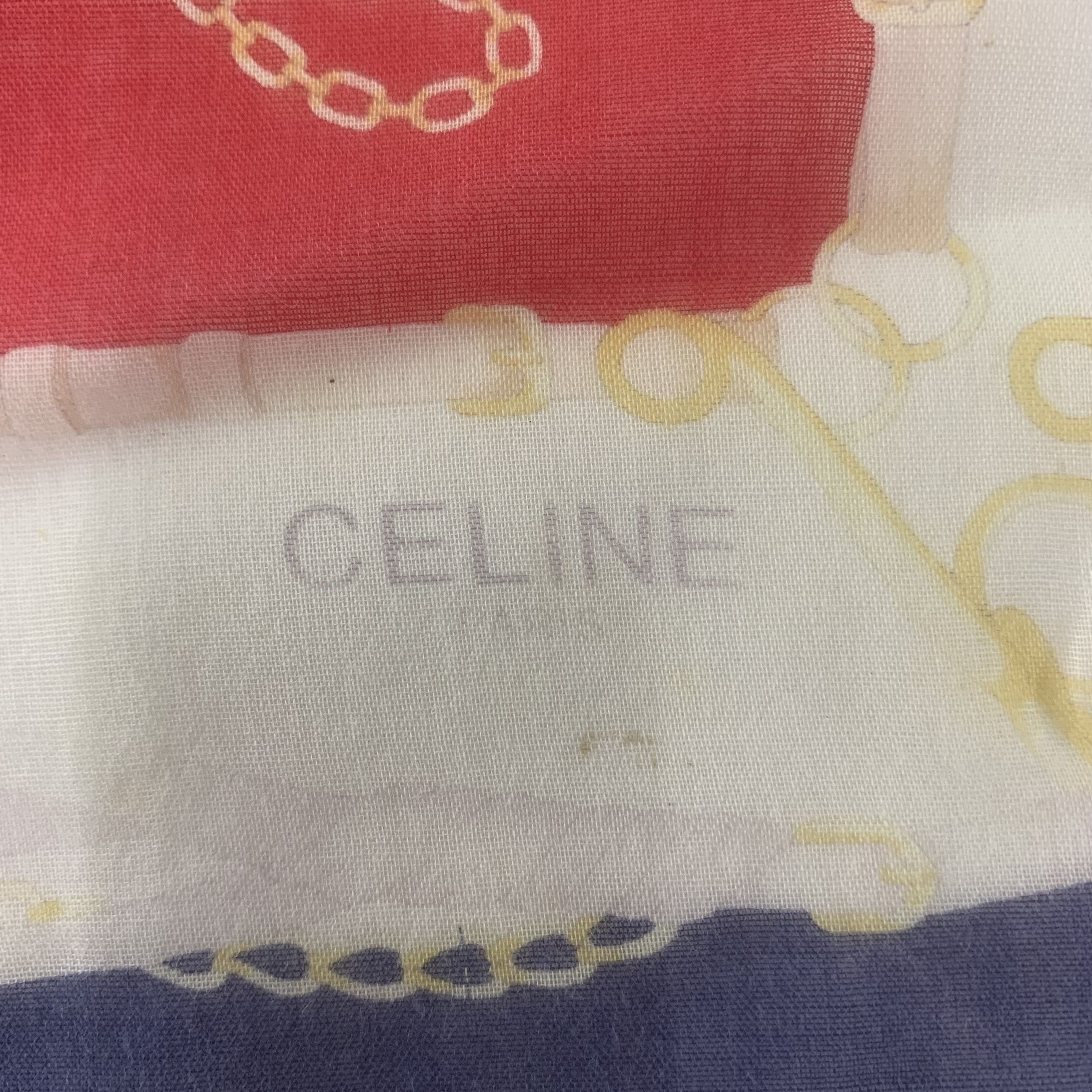 Celine Celine Handkerchief Bandana Neckerchief Pocket Square TB1115 Size ONE SIZE - 4 Thumbnail