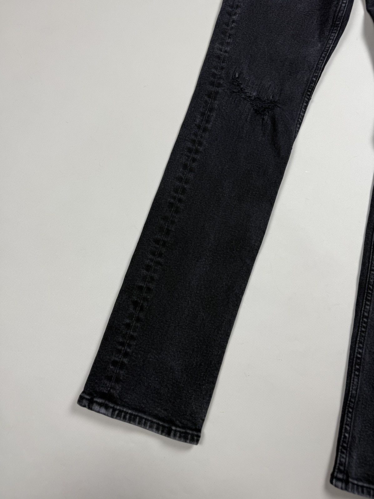 Allsaints × Japanese Brand Allsaints Cigarette Damaged Distressed Denim Skinny Jeans Size US 30 / EU 46 - 10 Thumbnail