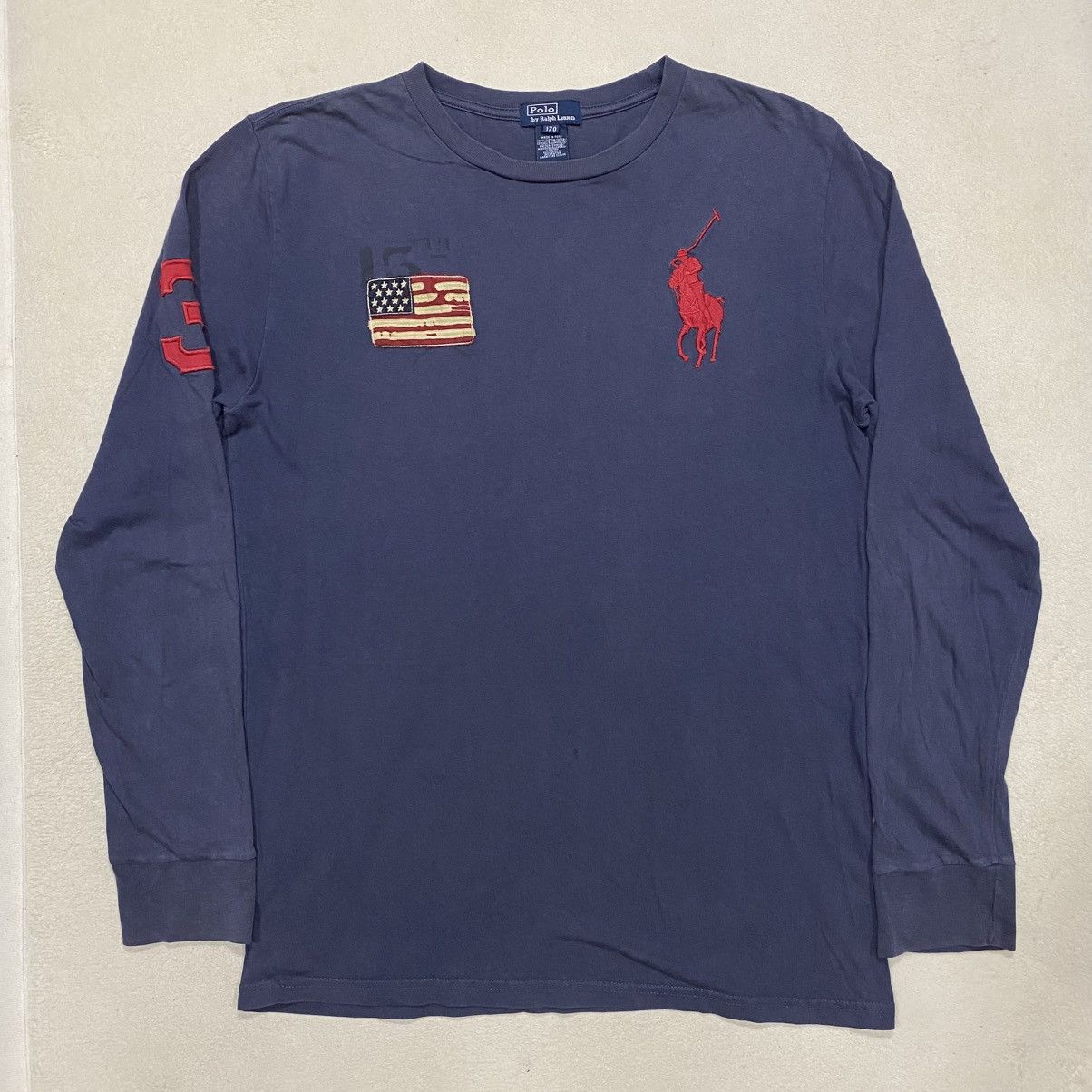 Polo Ralph Lauren × Vintage Faded Vintage POLO RALPH LAUREN Long Sleeve T-shirt Size US M / EU 48-50 / 2 - 1 Thumbnail