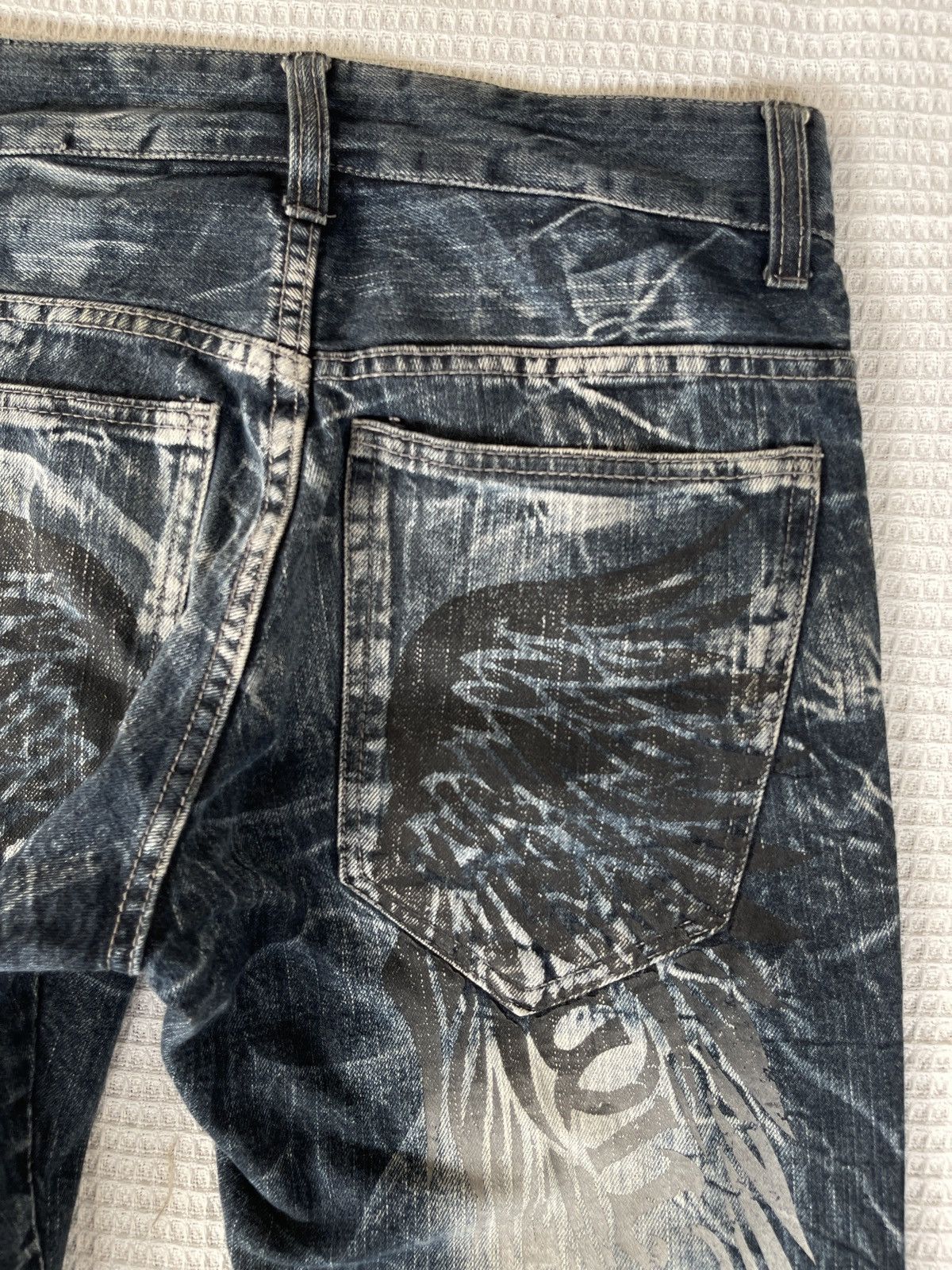 Hysteric Glamour Vintage 90s🔥WILD LIFE🔥Thunder Blue Jeans LGB Style Size US 31 - 8 Thumbnail