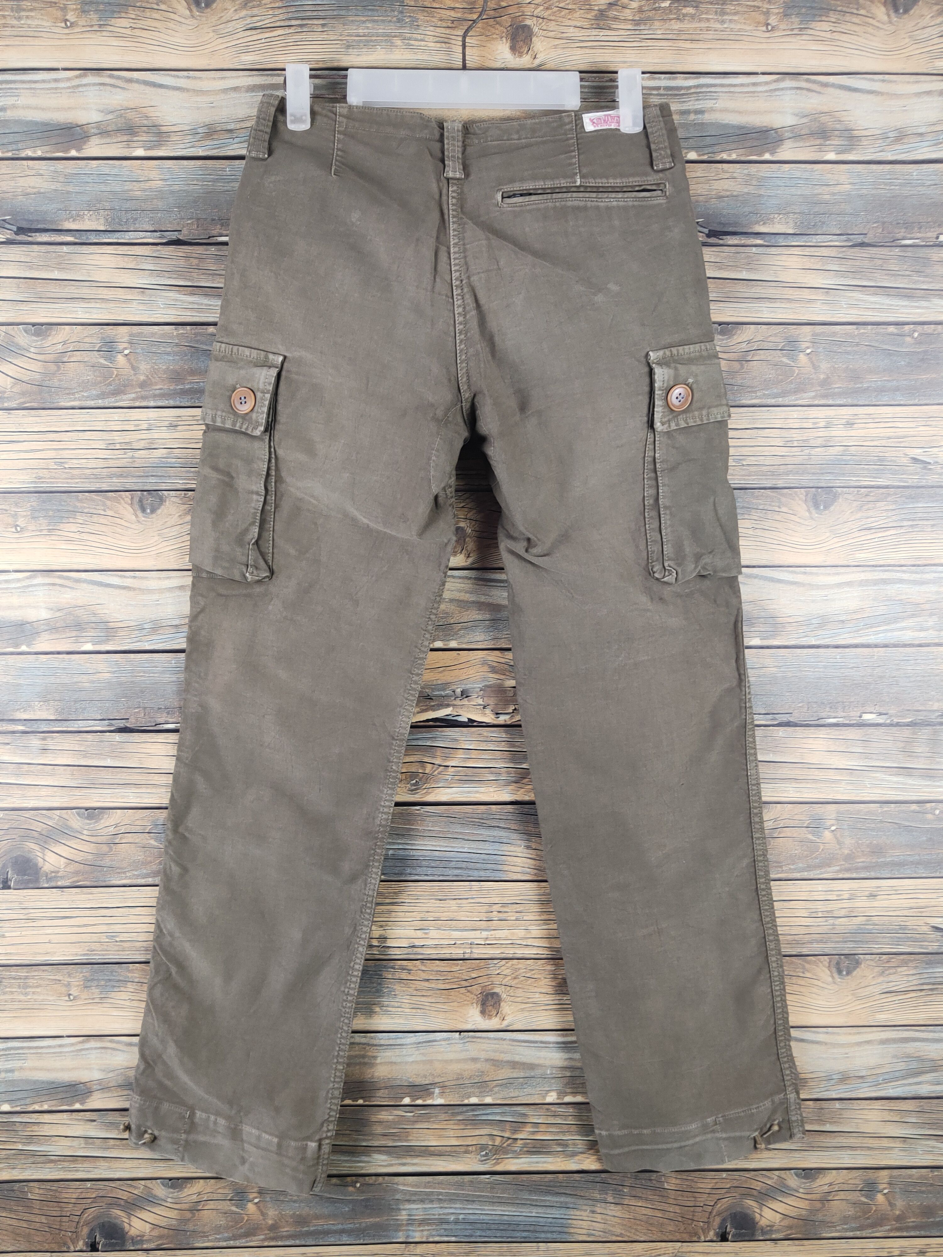 HOLLYWOOD RANCH MARKET DL Mr.HR Market Olive Multipocket Tactical Cargo Pants #457 Size US 28 / EU 44 - 7 Thumbnail