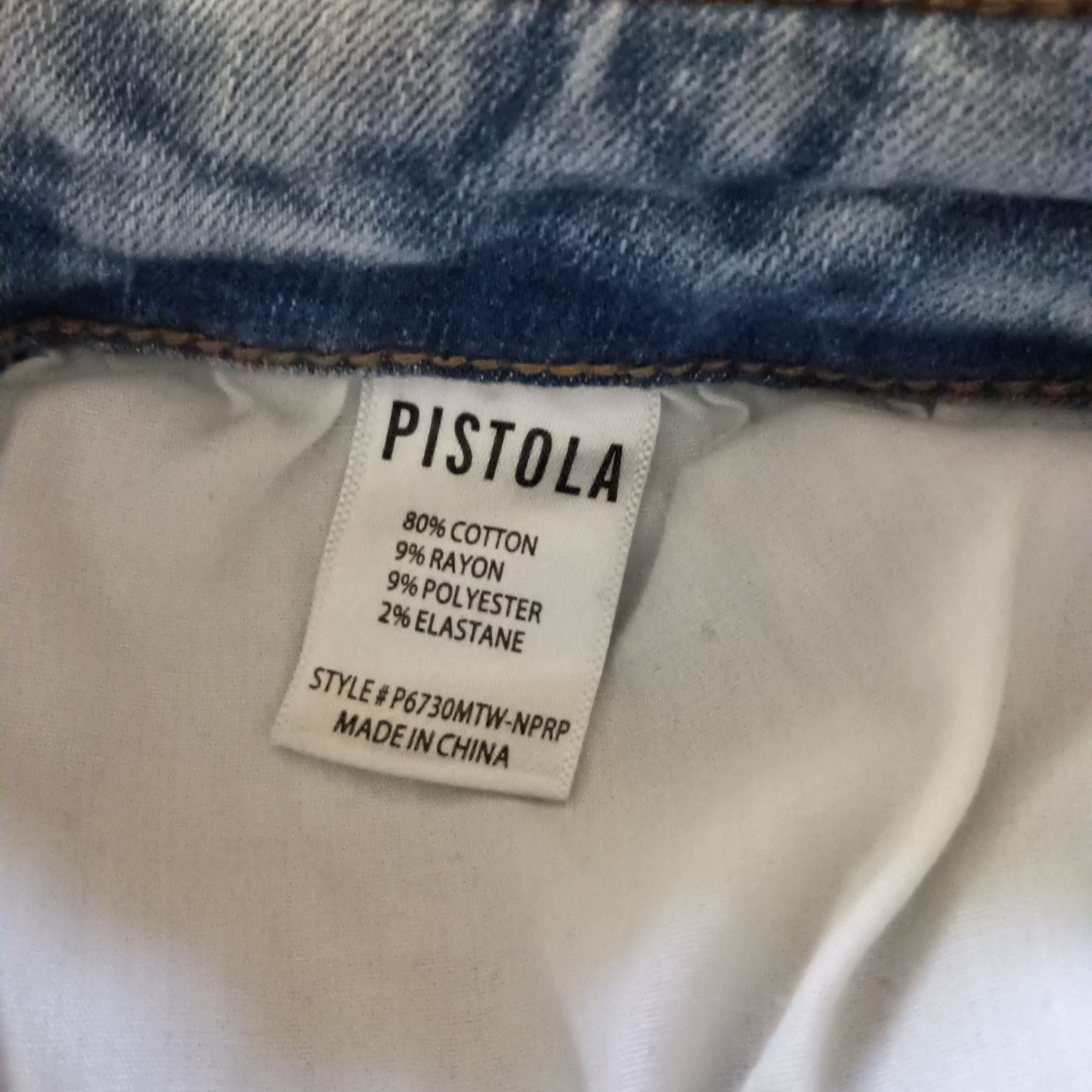 Pistola Pistola Arielle Skinny Jeans Raw Hem Light Wash Womens 32 Cr Size 32" / US 10 / IT 46 - 6 Thumbnail