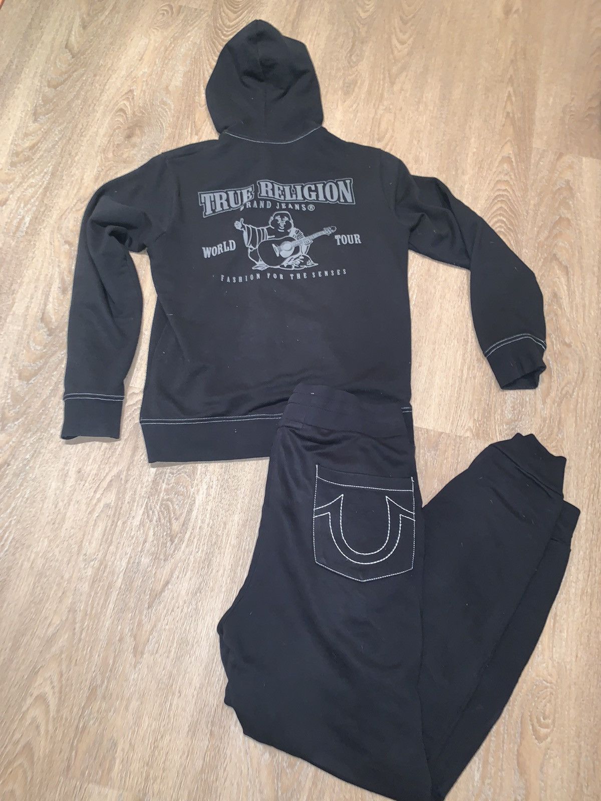 image of True Religion Tracksuit in Black, Men's (Size Small)