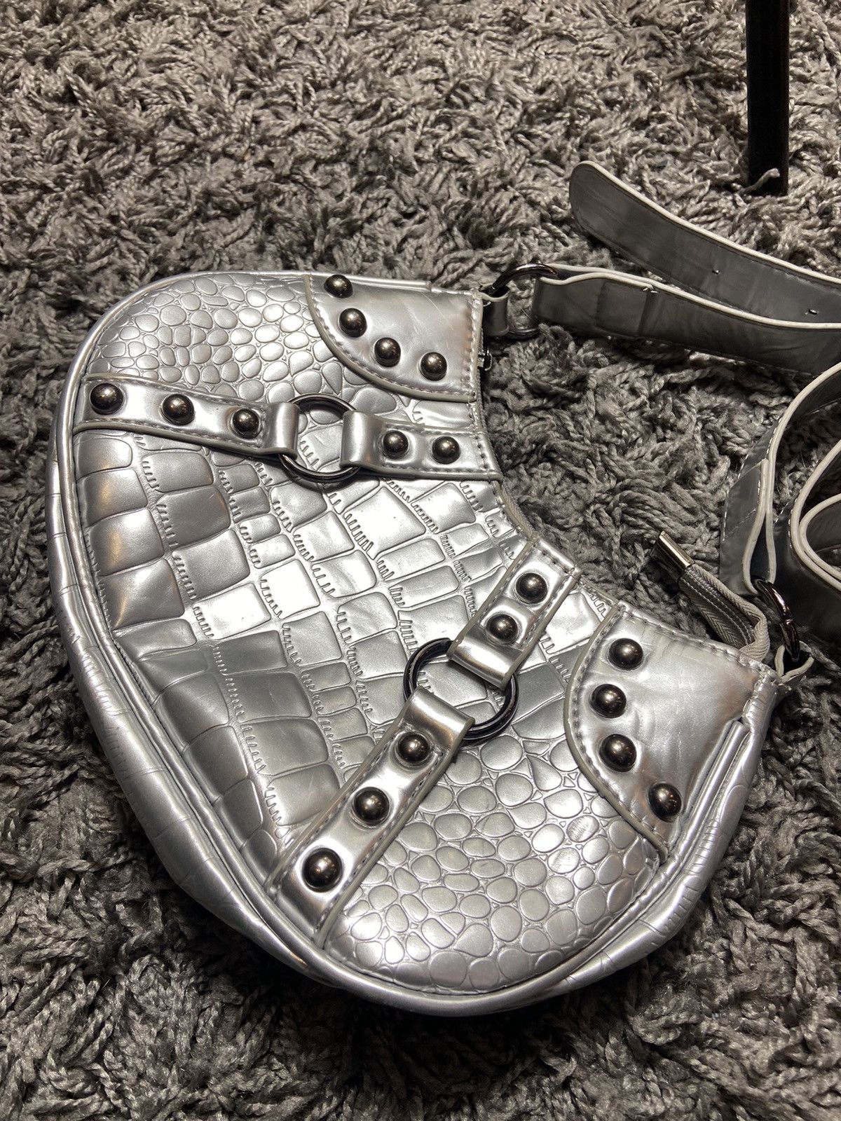 Designer × Japanese Brand × Vintage VINTAGE 90s LEATHER PUNK STYLE AVANT GARDE WOMENS BAG Size ONE SIZE - 2 Thumbnail