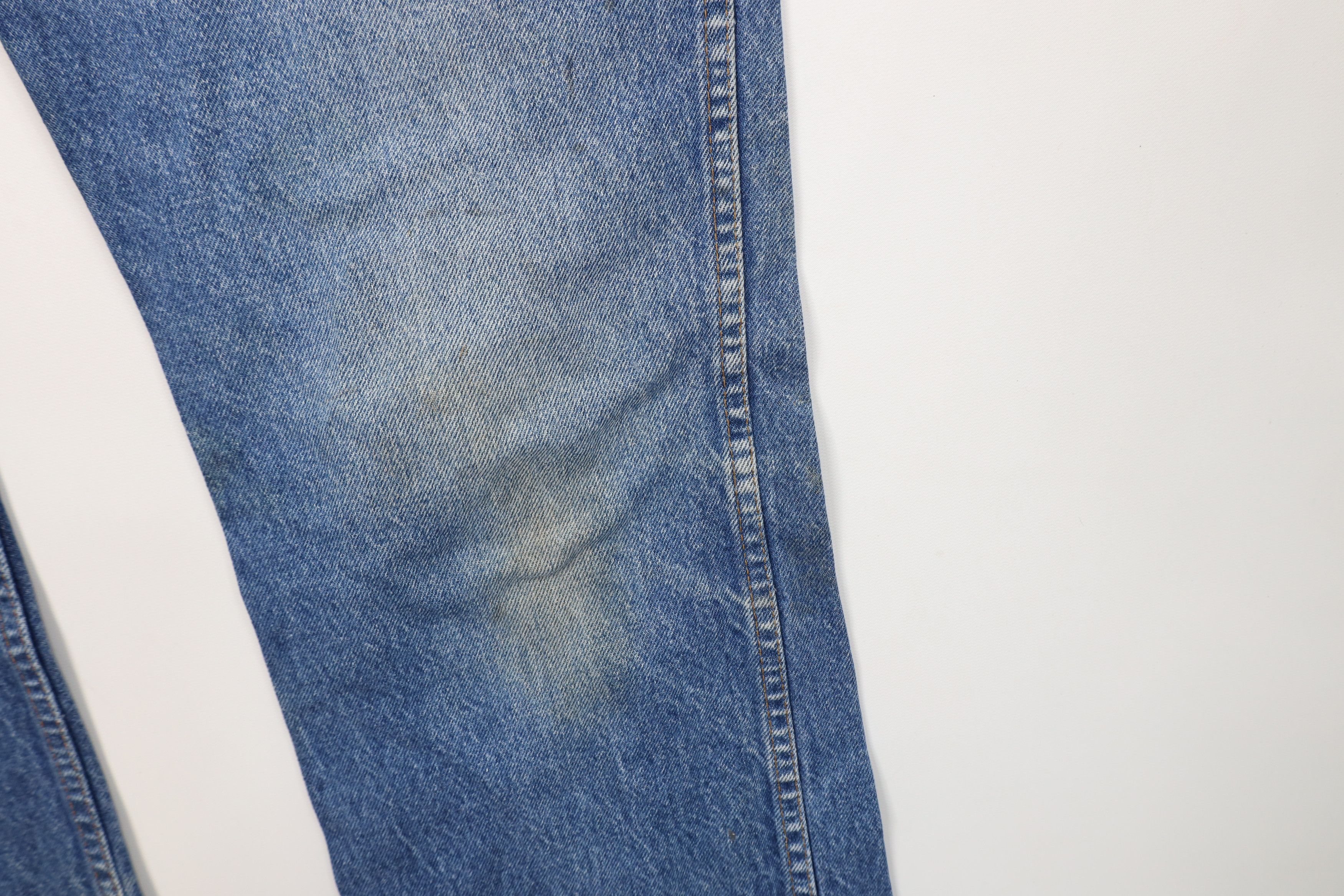 Vintage Vintage 70s Streetwear Flared Wide Leg Denim Jeans Blue USA Size US 34 / EU 50 - 6 Thumbnail